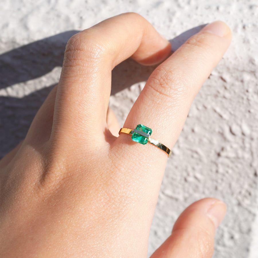 BAND RING EMERALD #2854