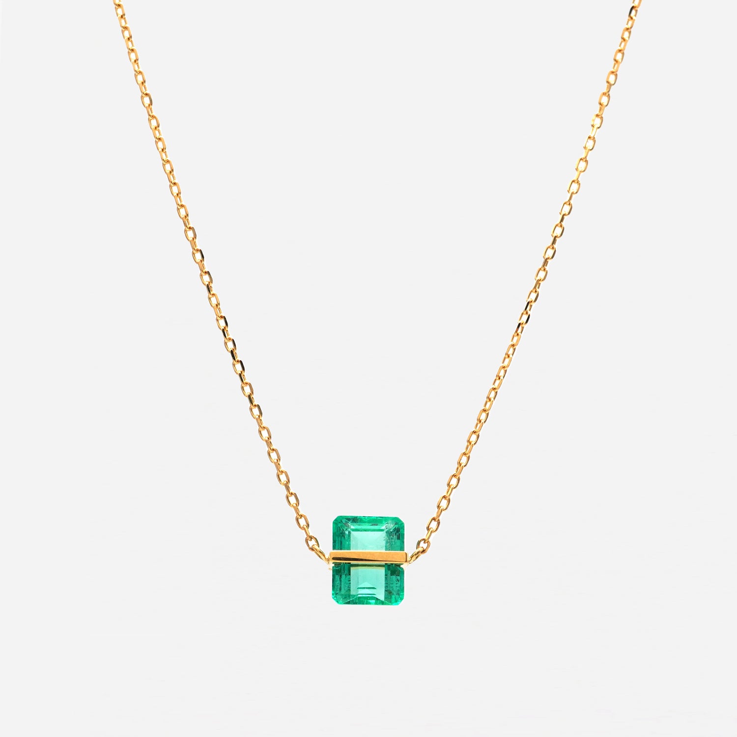 BAND NECKLACE EMERALD #2791