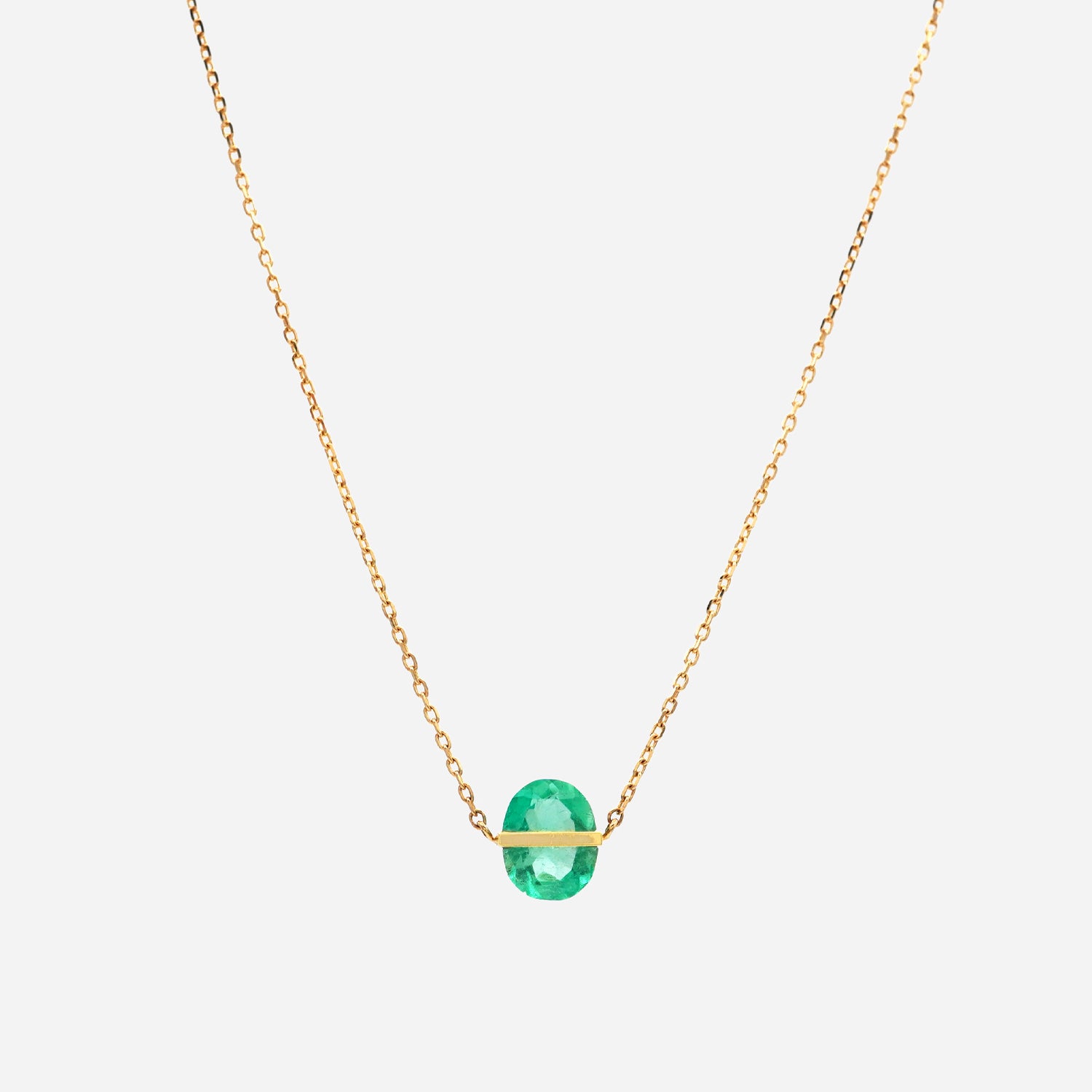 BAND NECKLACE EMERALD #2495