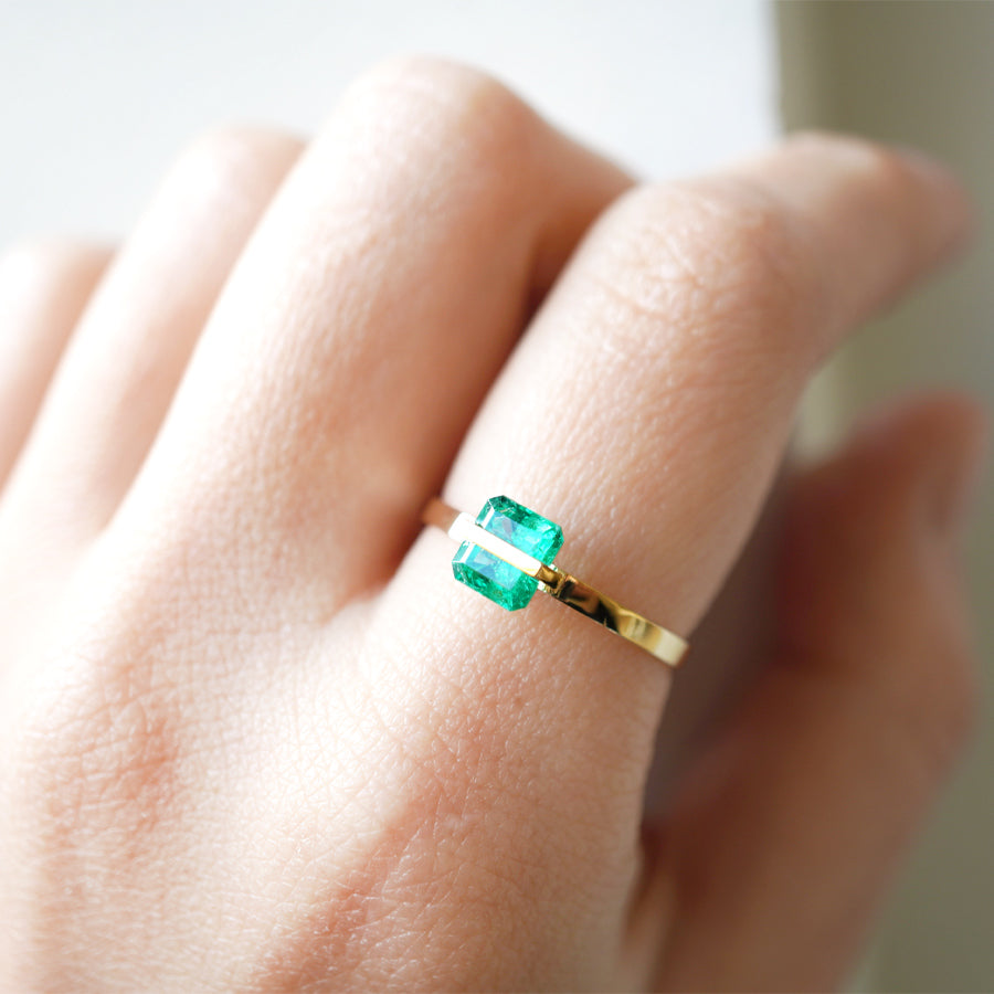 BAND RING EMERALD #2854