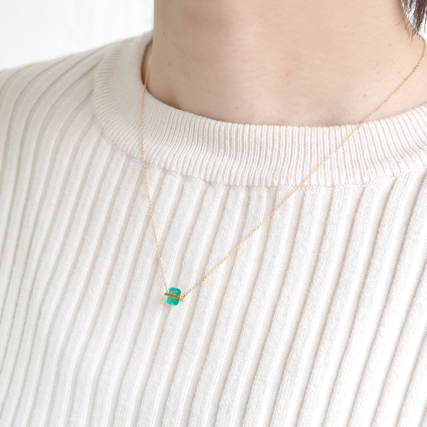 BAND NECKLACE EMERALD #2496