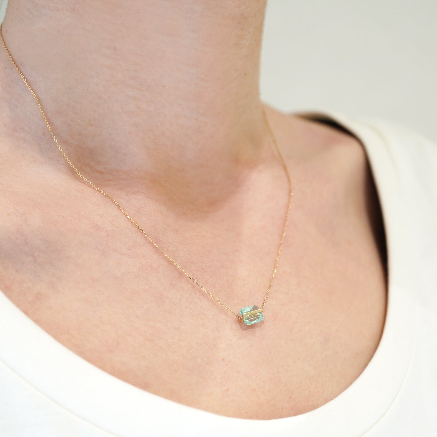 BAND NECKLACE EMERALD #2420