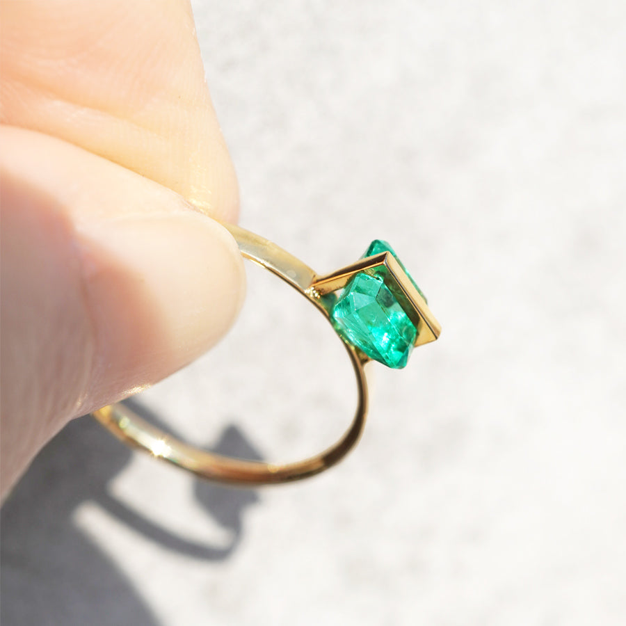 BAND RING EMERALD #2854
