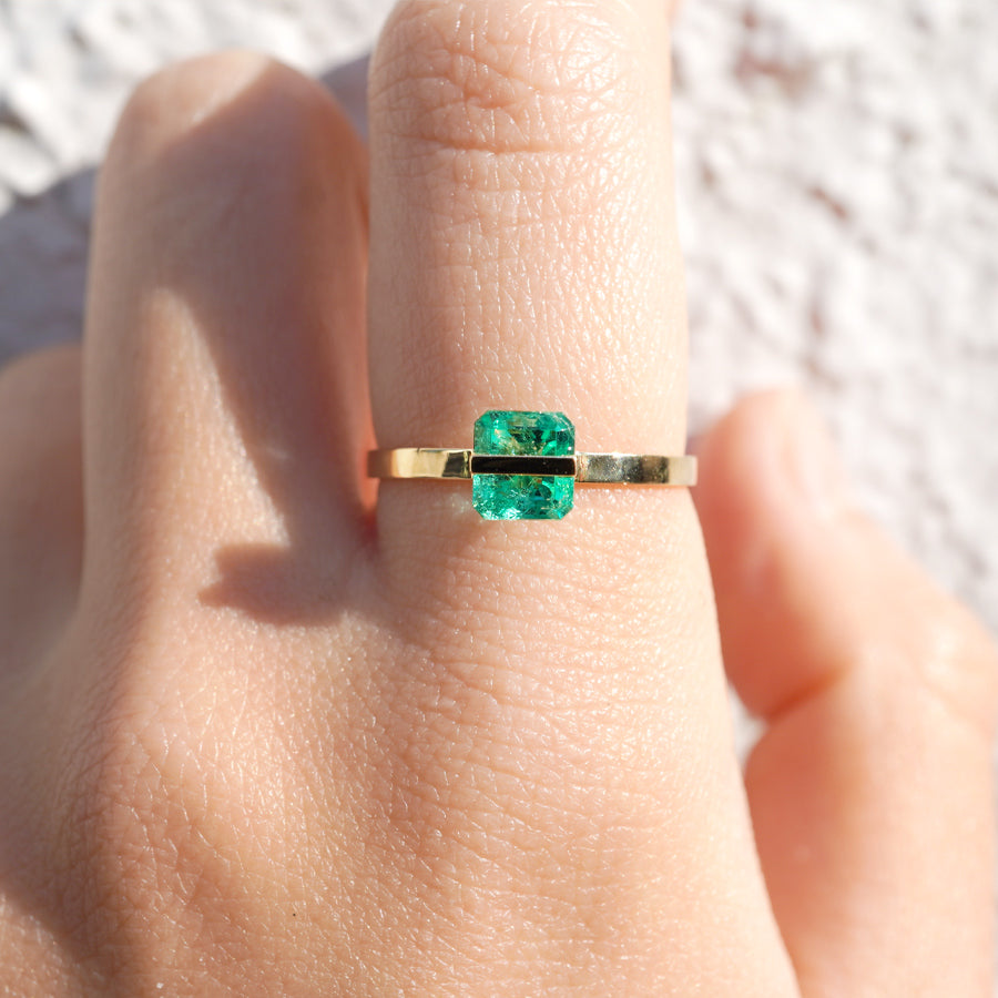 BAND RING EMERALD #2854
