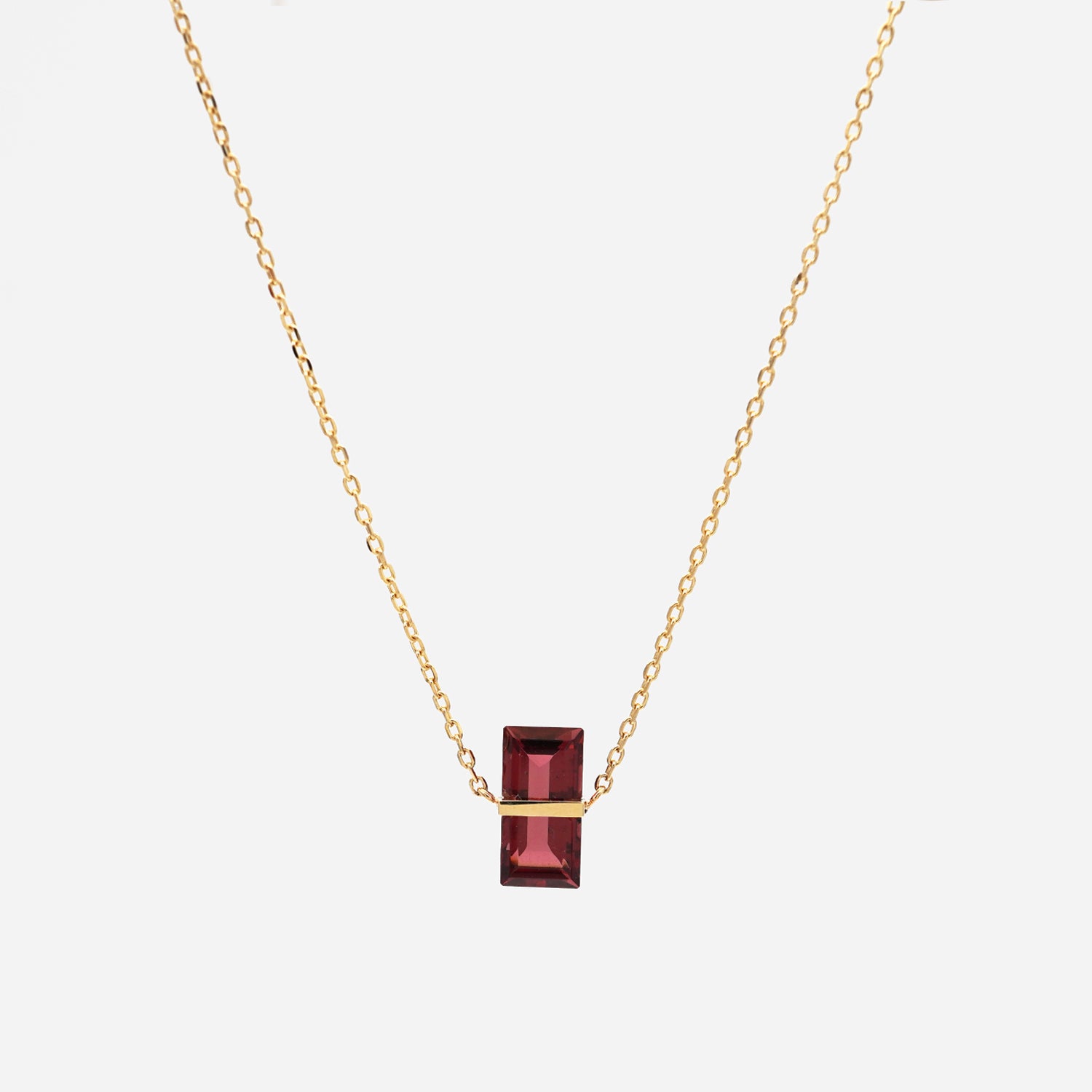 BAND NECKLACE GARNET #2405