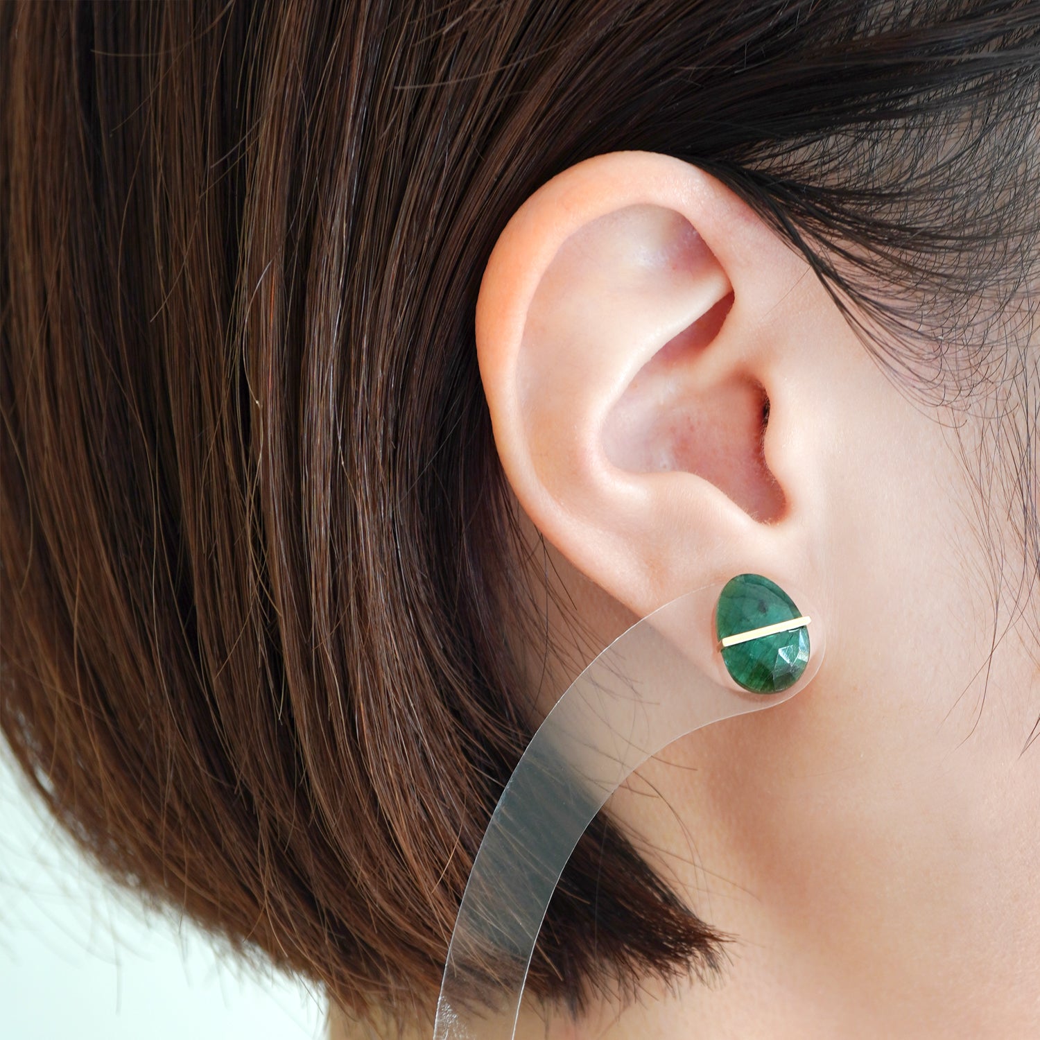 BAND EARRINGS GRANDIDIERITE #2775