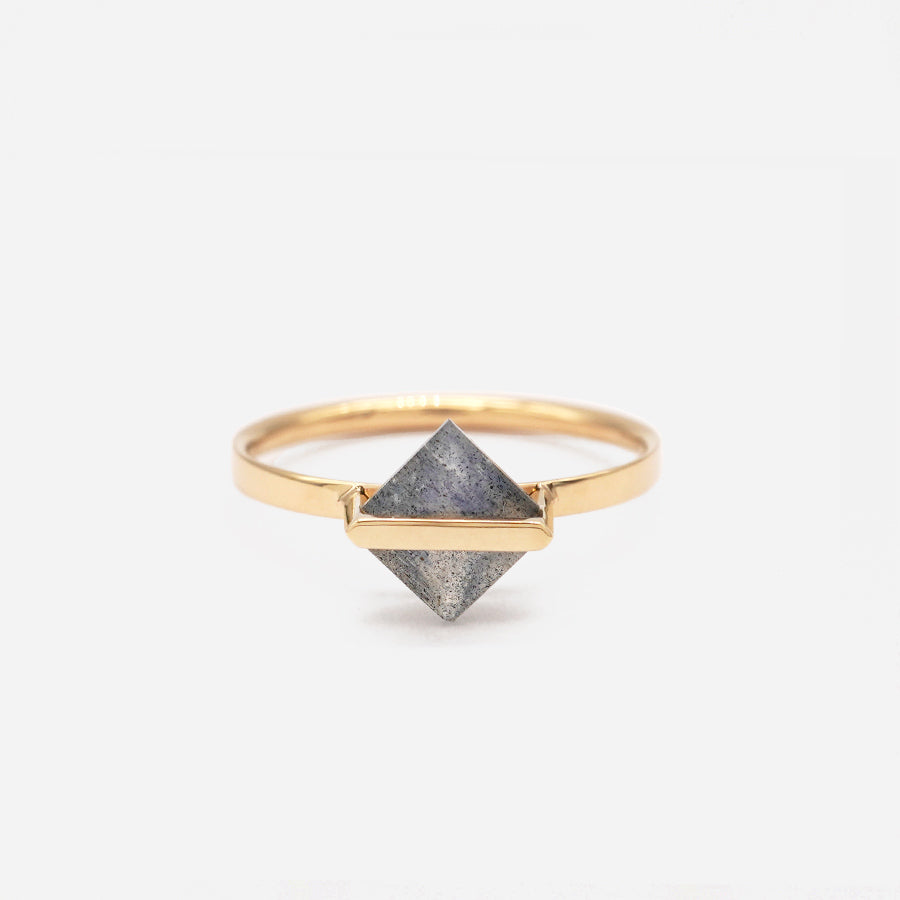 BAND RING LABRADORITE#2504