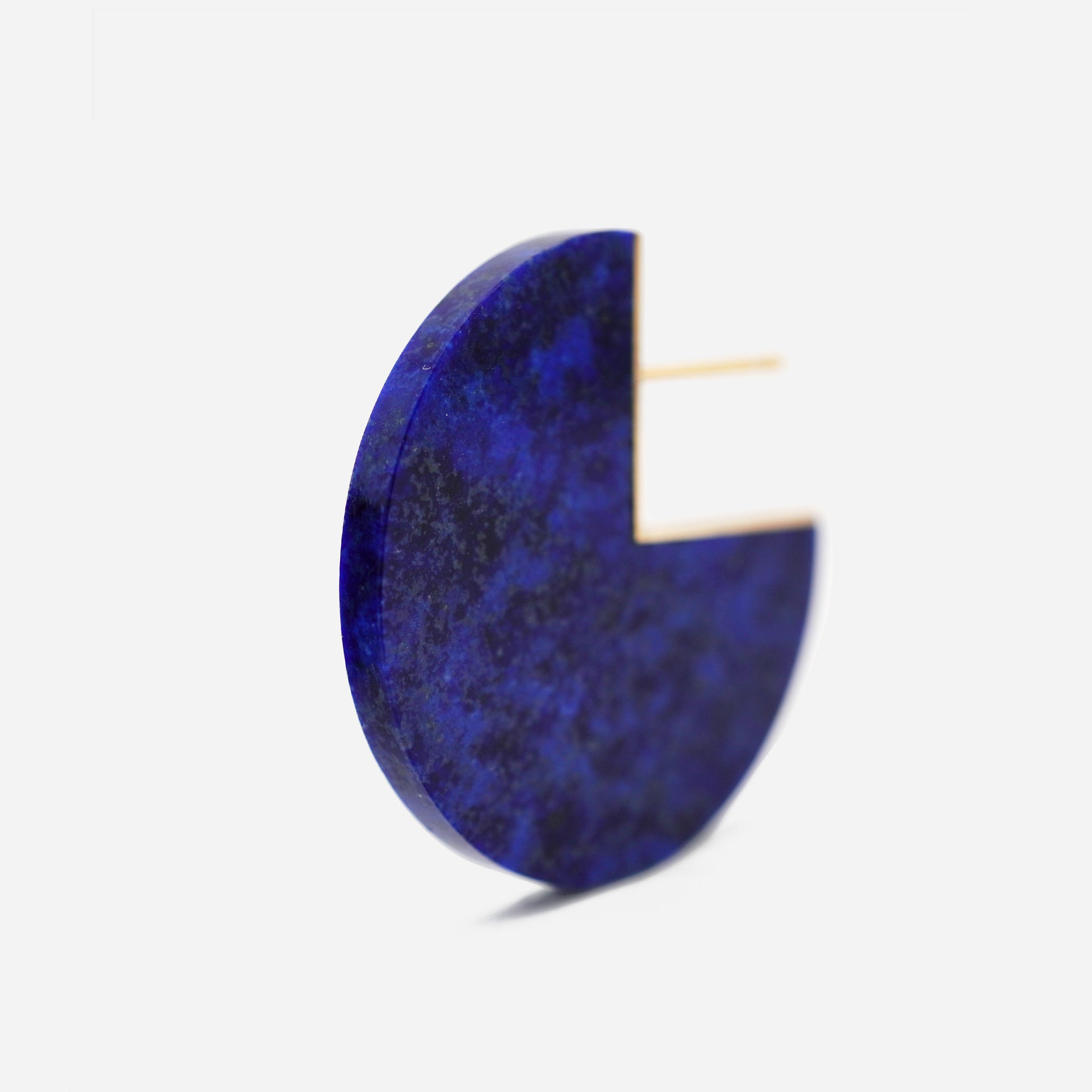 SLICE EARRING SINGLE LAPIS LAZULI #1063 #1175
