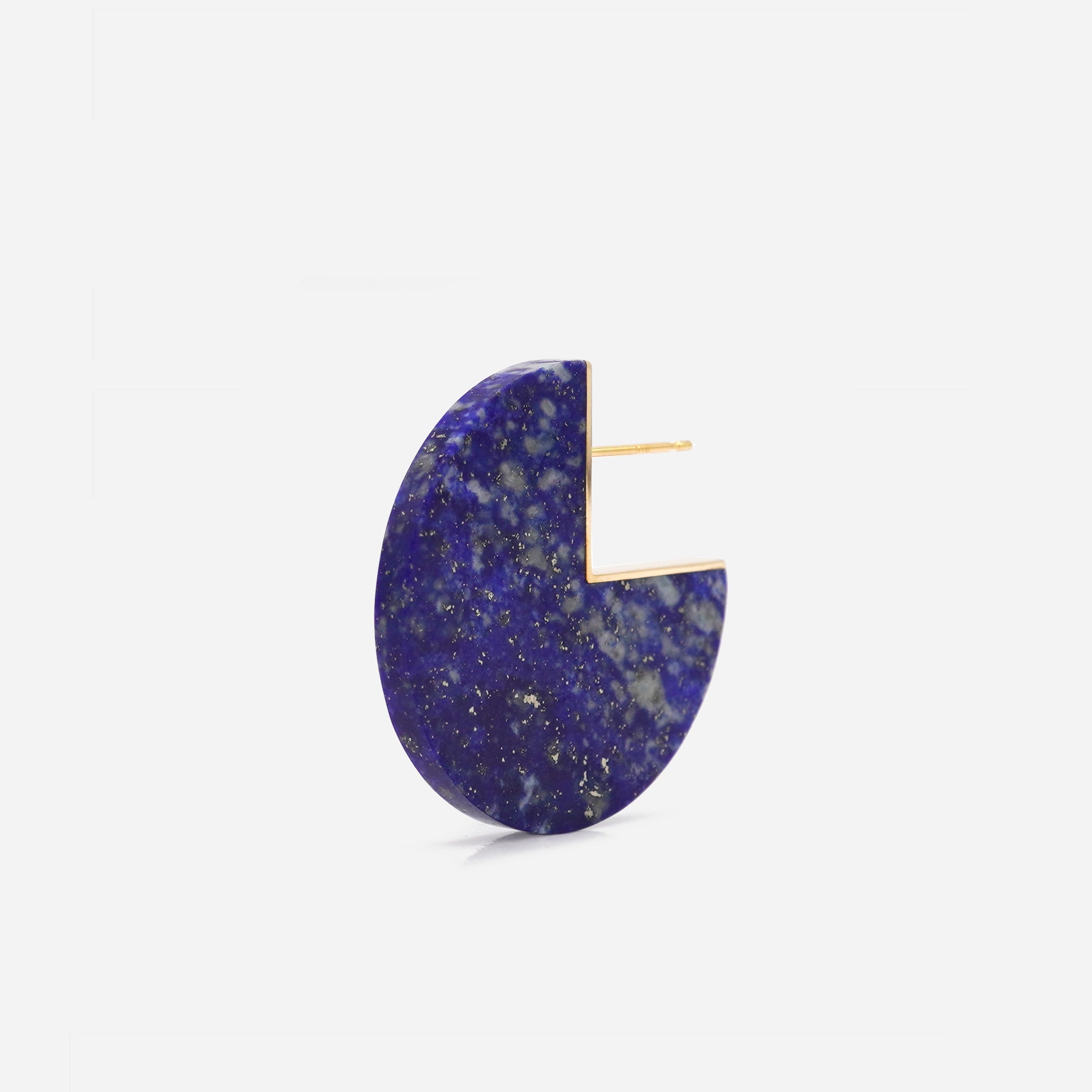SLICE EARRING SINGLE LAPIS LAZULI #2162