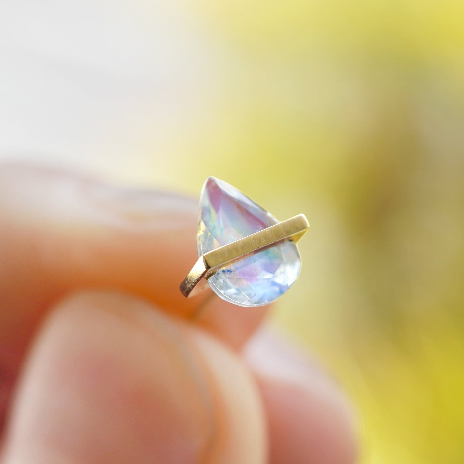 BAND EARRINGS MOONSTONE #1118