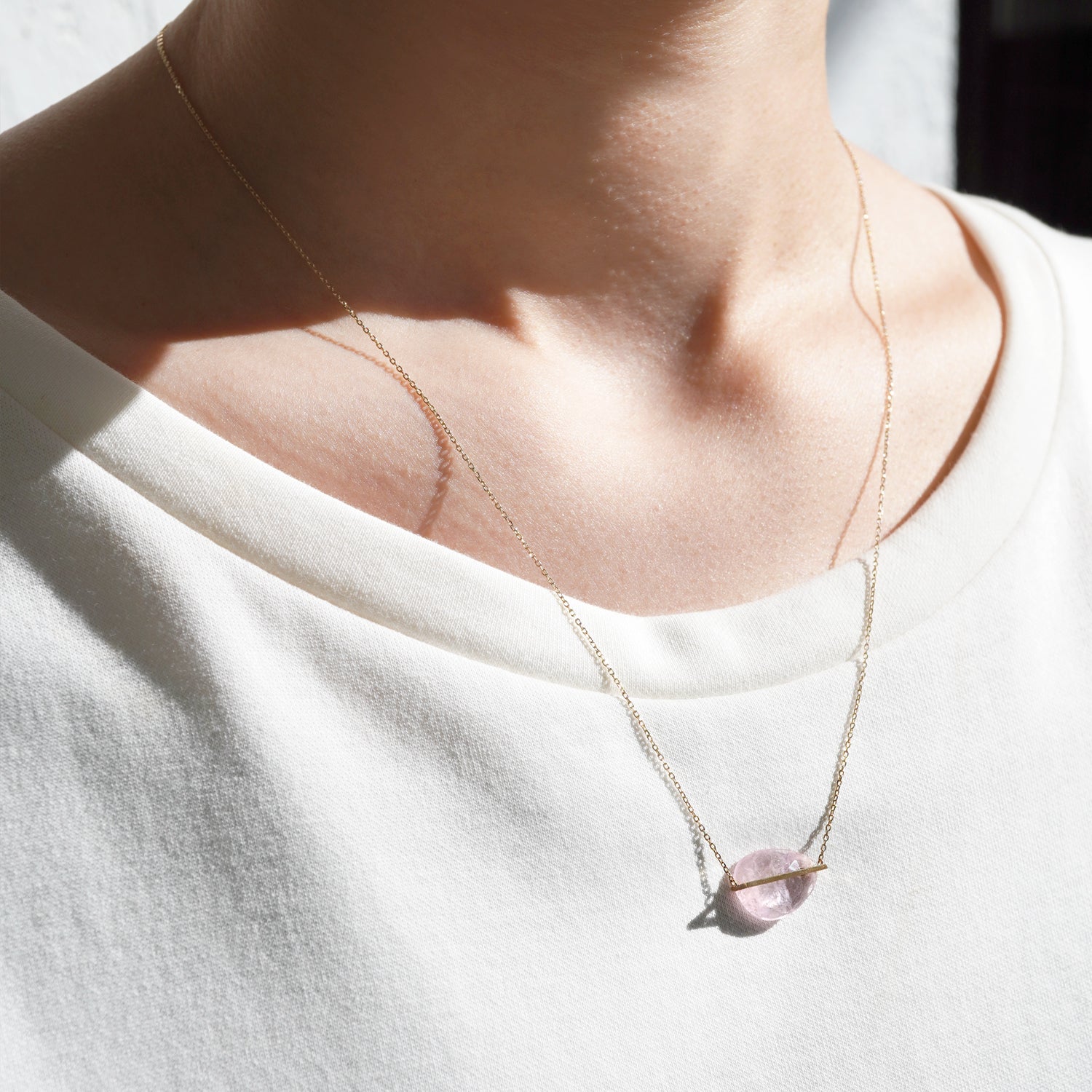 BAND NECKLACE MORGANITE#2788