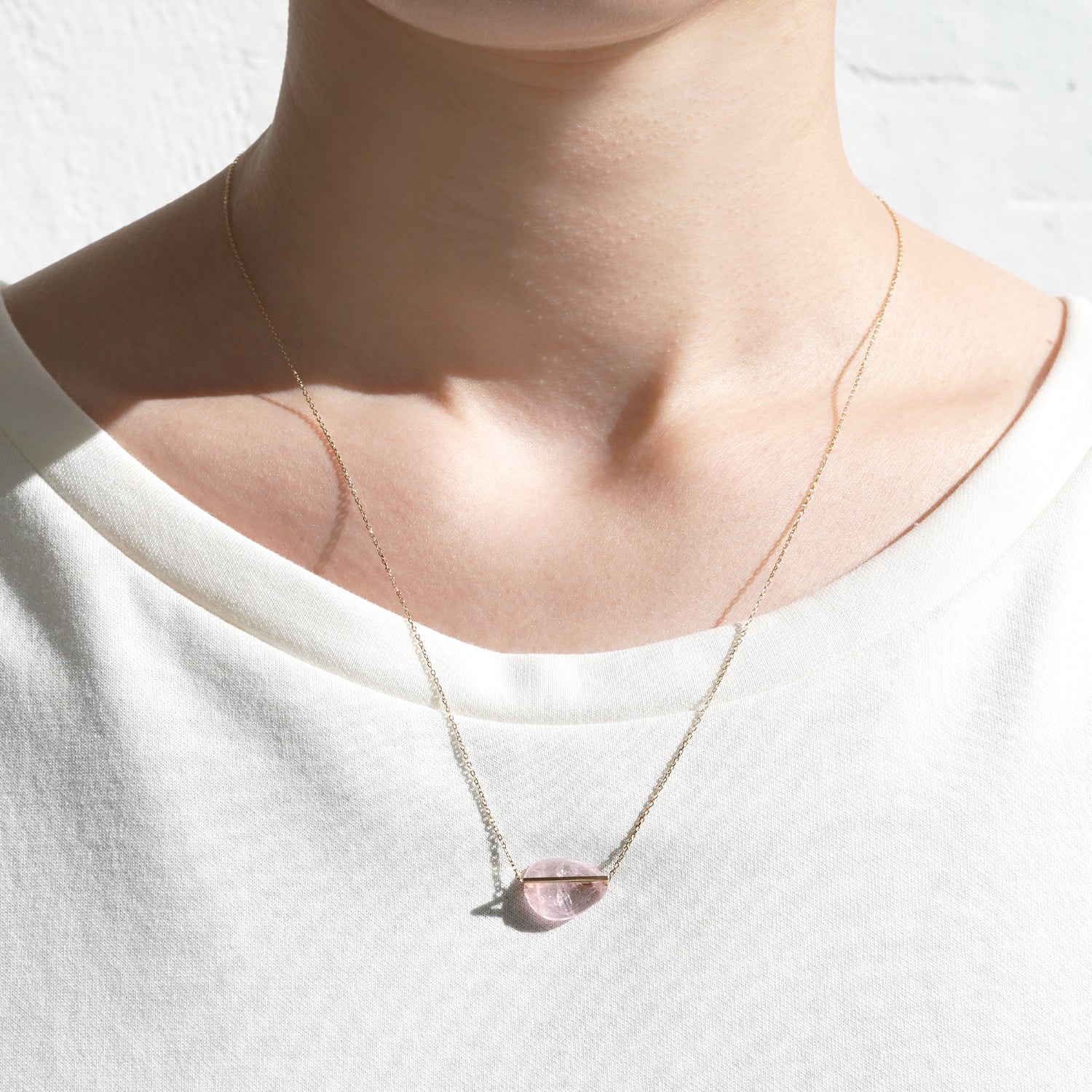 BAND NECKLACE MORGANITE#2788