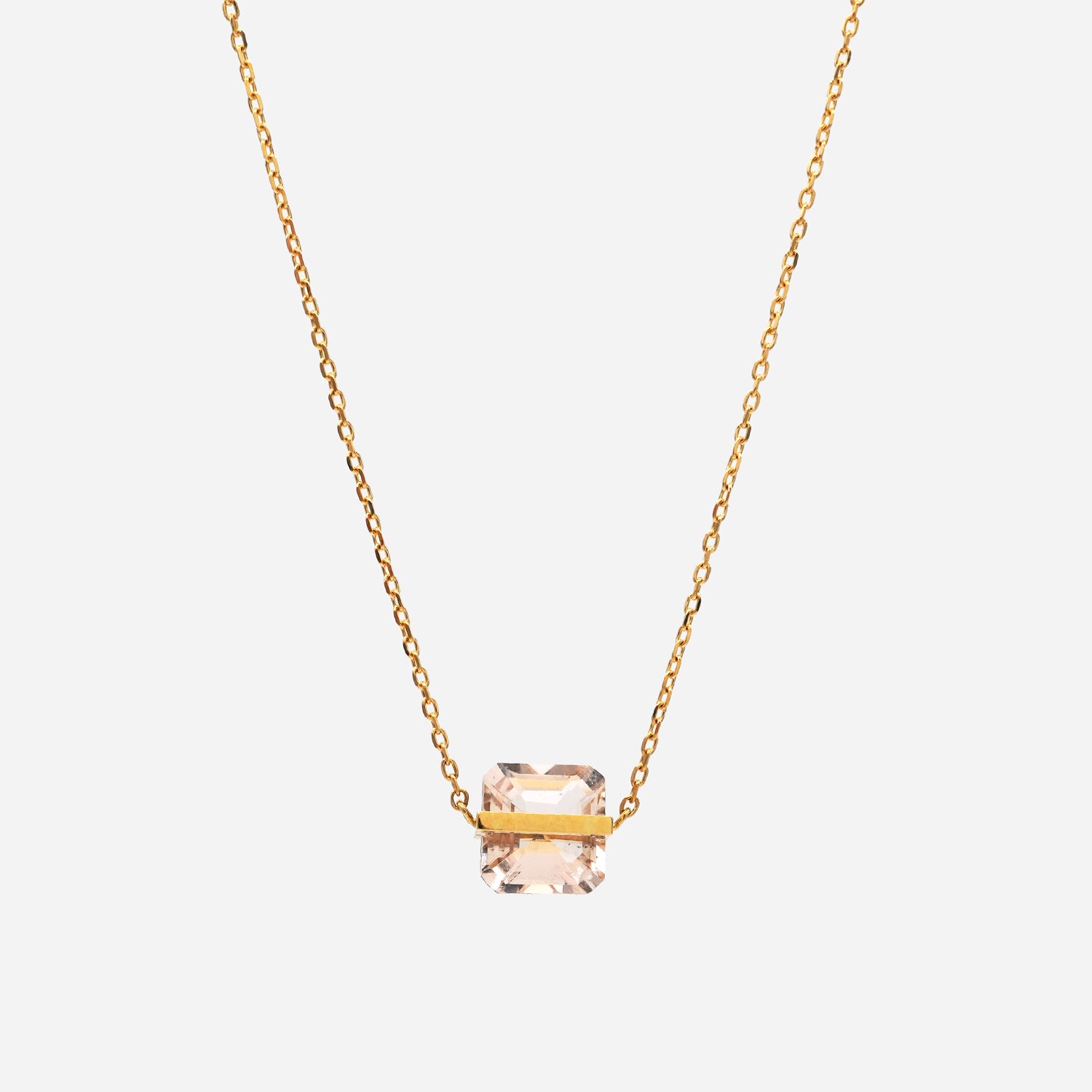 BAND NECKLACE MORGANITE#2459