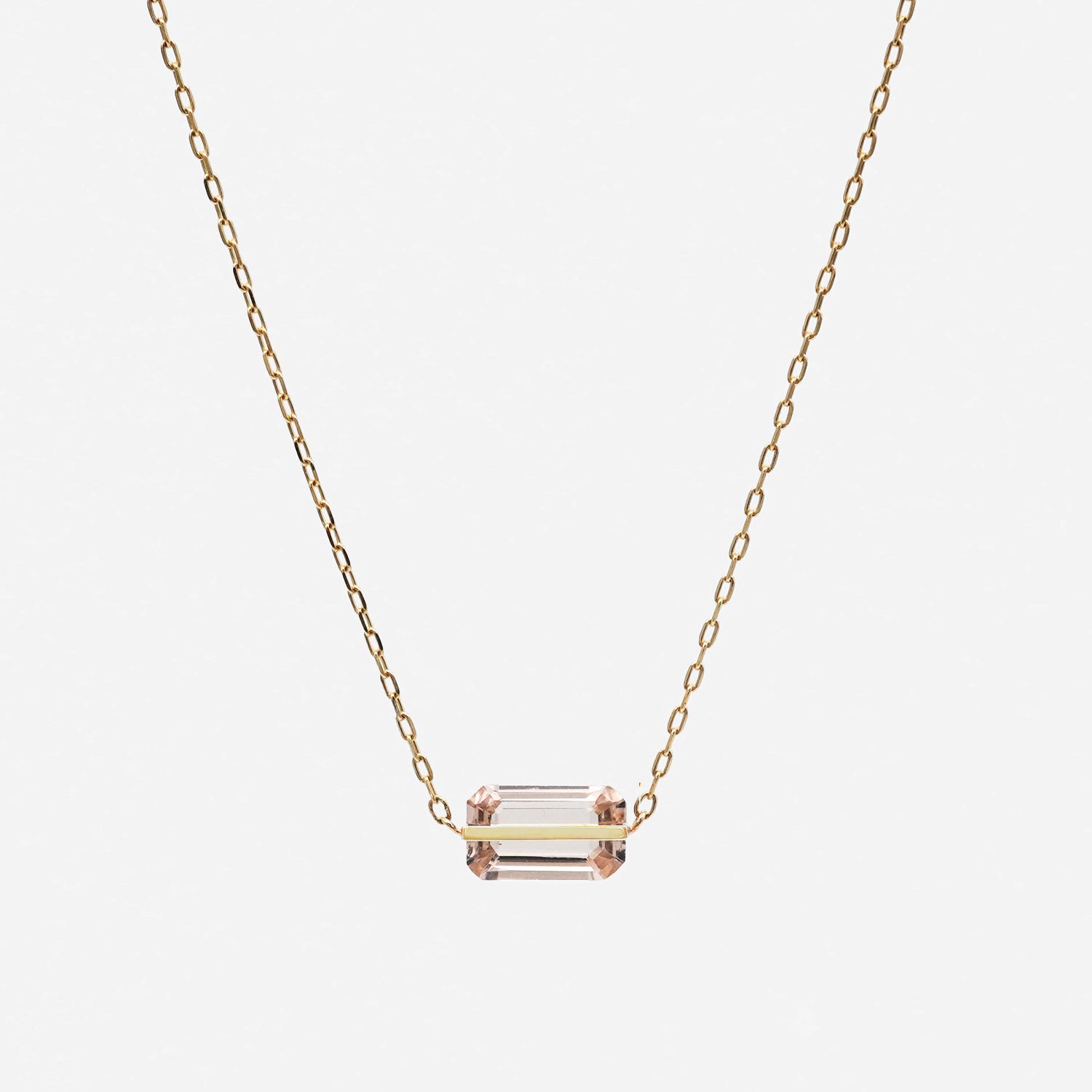 BAND NECKLACE MORGANITE#2452
