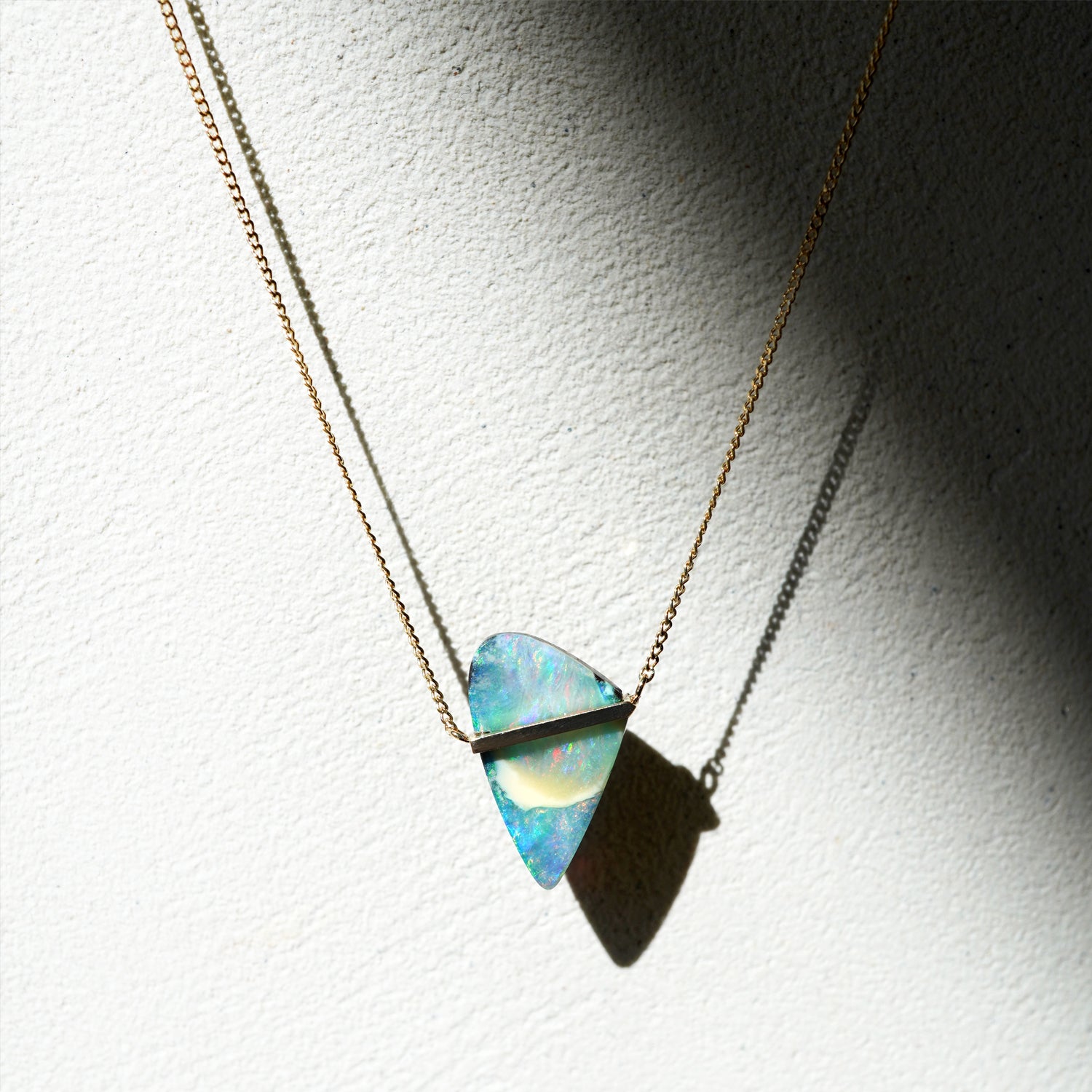 BAND NECKLACE BOULDER OPAL #2726