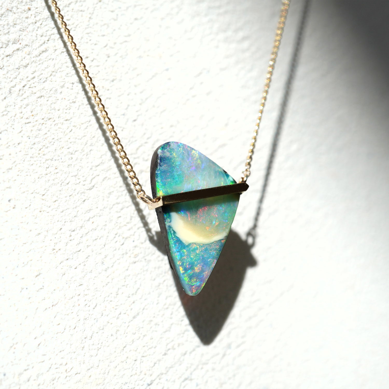 BAND NECKLACE BOULDER OPAL #2726