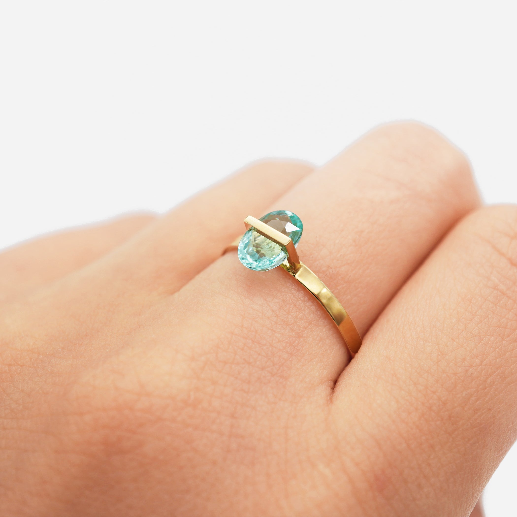 BAND RING PARAIBA TOURMALINE #2169