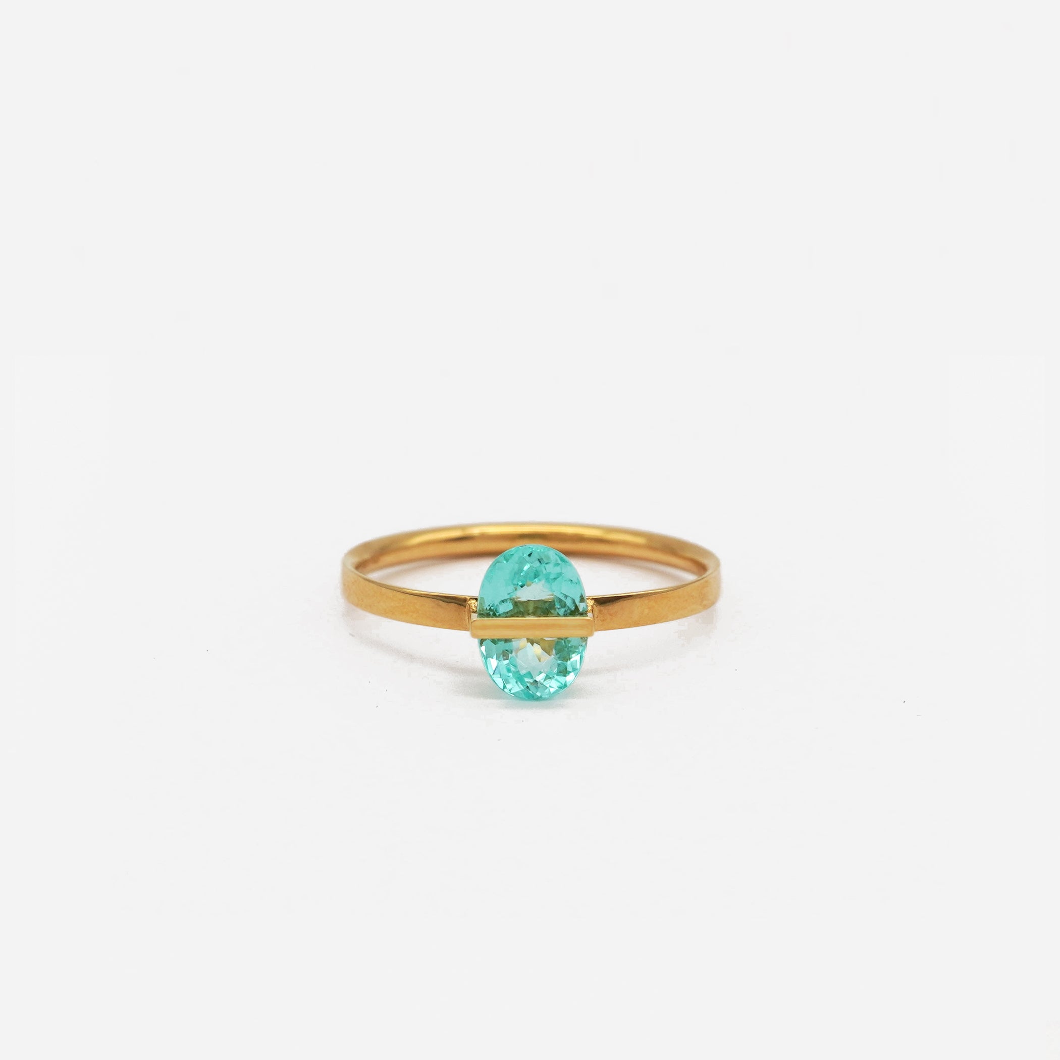 BAND RING PARAIBA TOURMALINE #2169