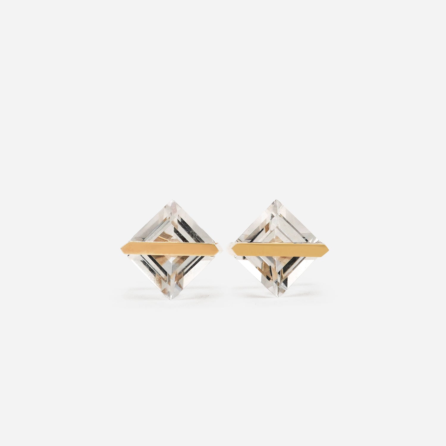 BAND EARRING QUARTZ #2940