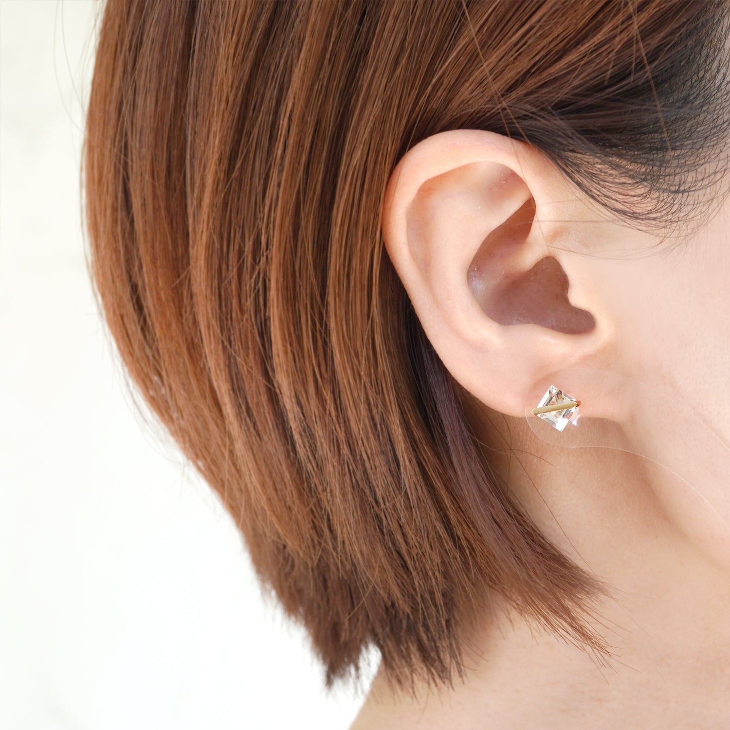 BAND EARRING QUARTZ #2940