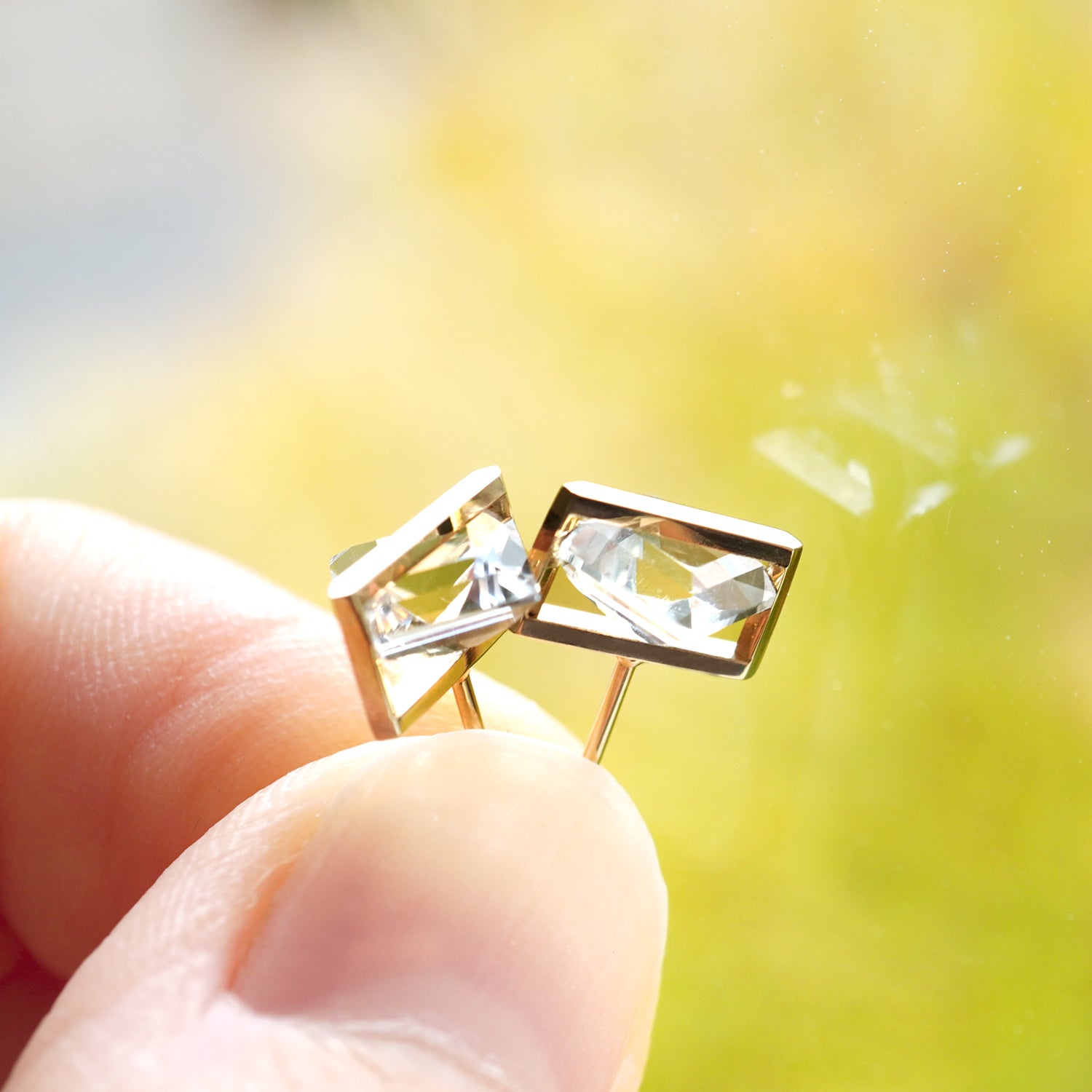 BAND EARRING QUARTZ #2940