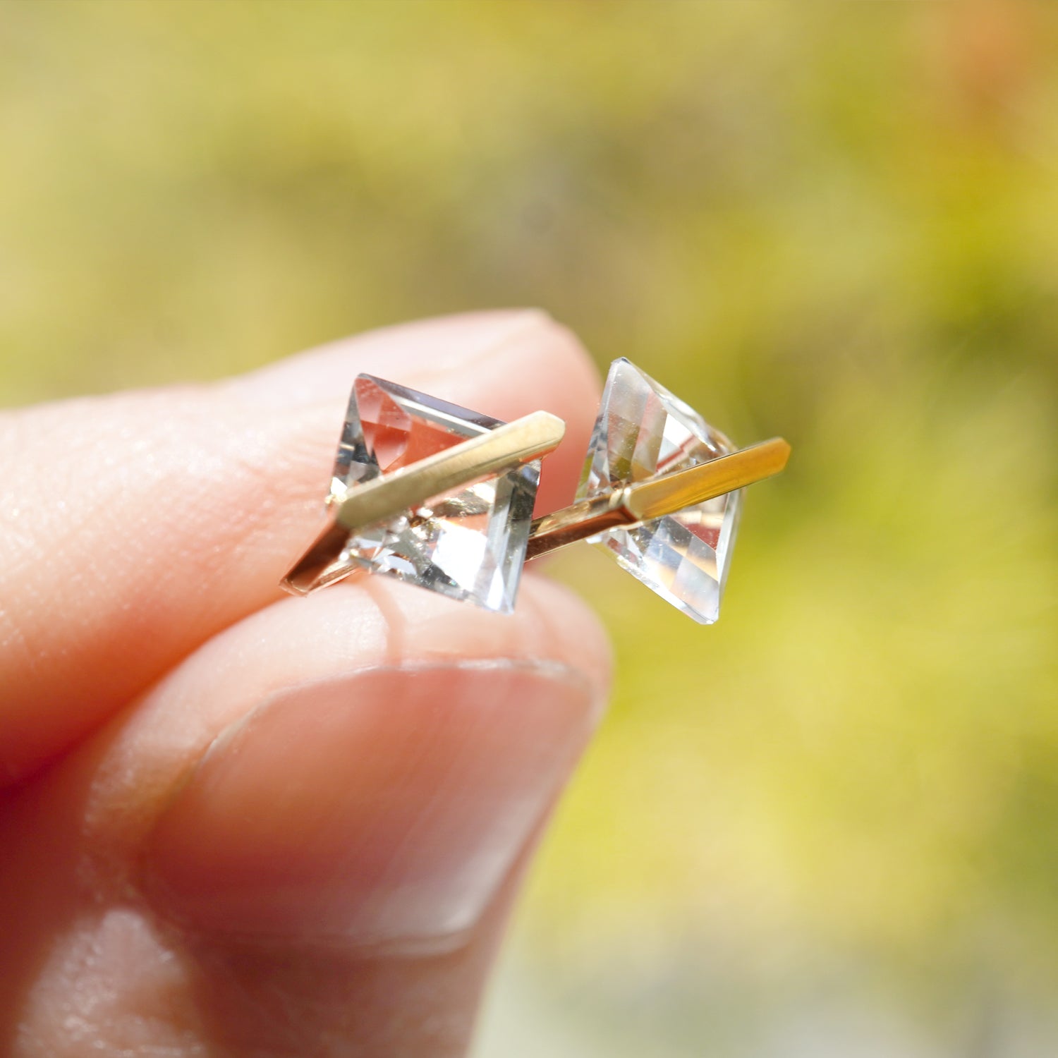 BAND EARRING QUARTZ #2940