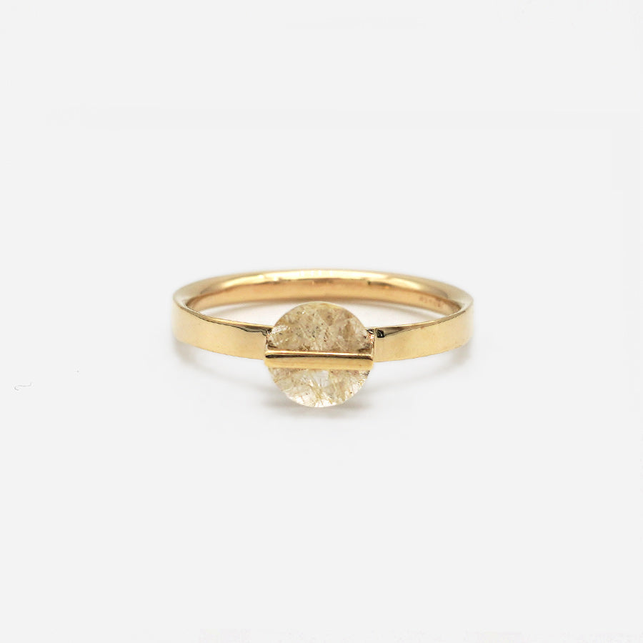 BAND RING RUTILELATED QUARTZ #2409