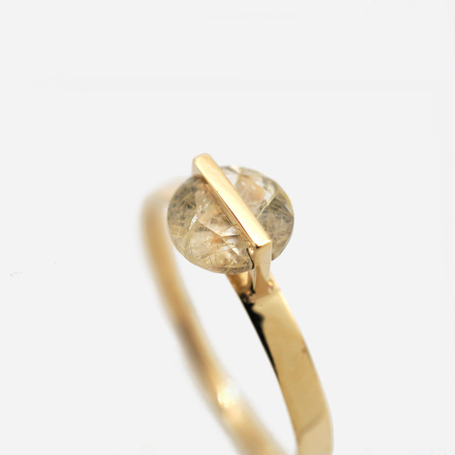 BAND RING RUTILELATED QUARTZ #2409