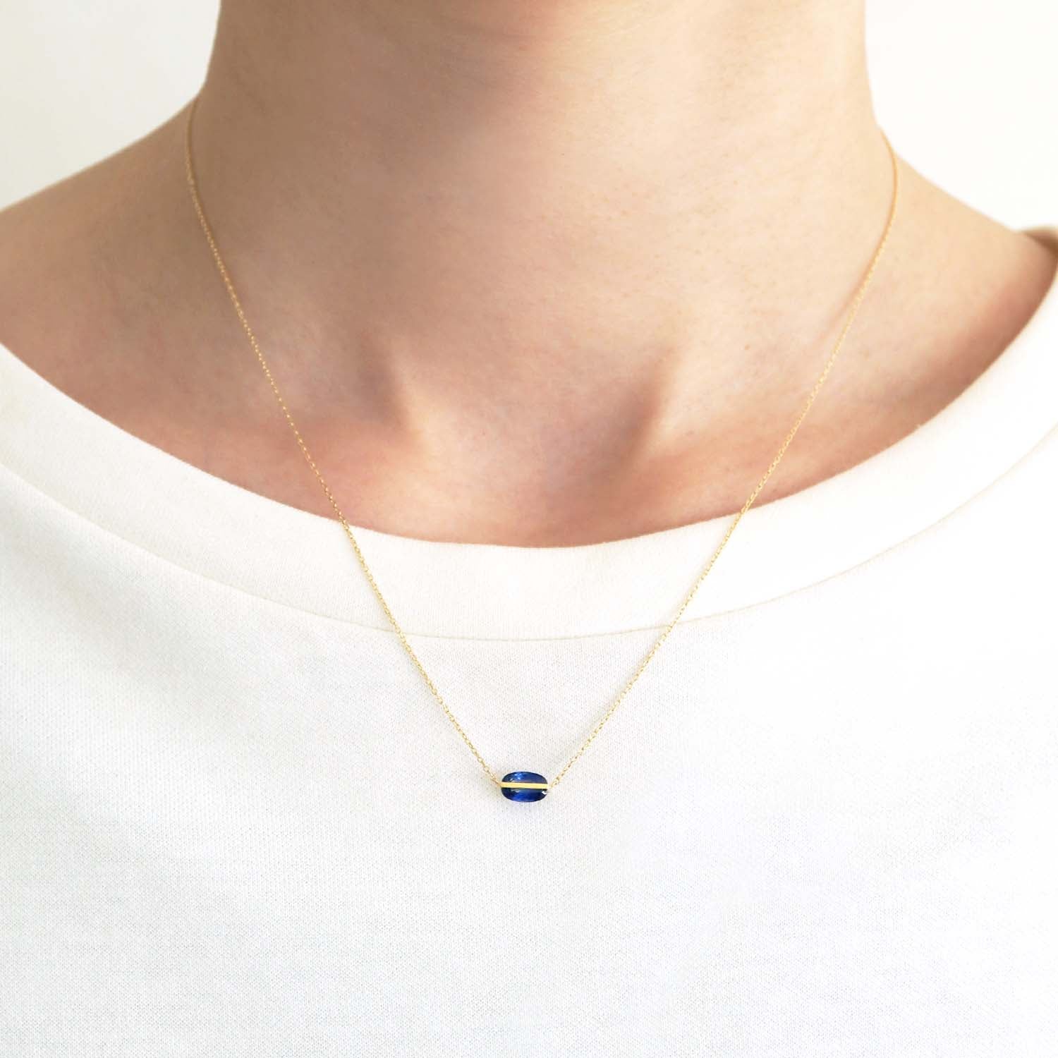 BAND NECKLACE SAPPHIRE #2723