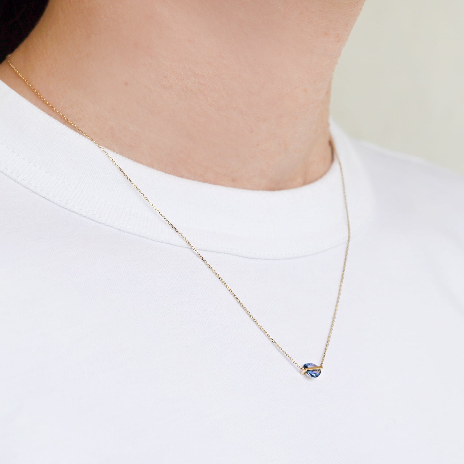 BAND NECKLACE SAPPHIRE #2432