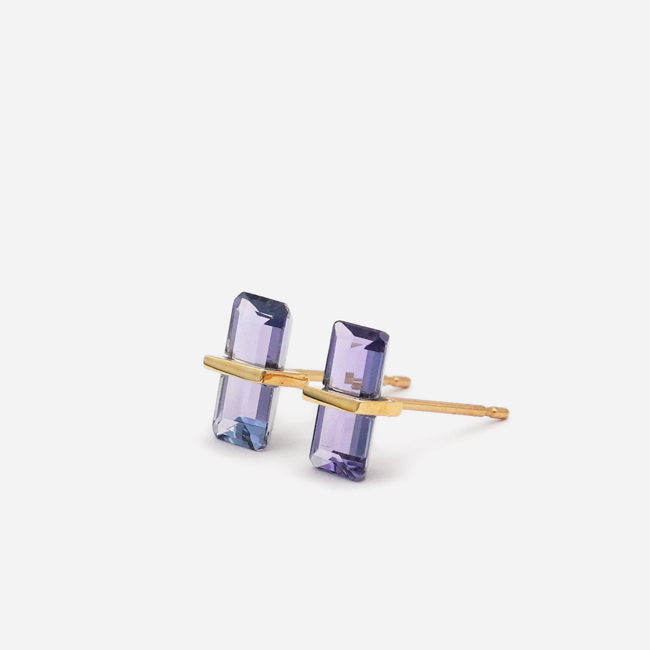 BAND EARRINGS TANZANITE #2252