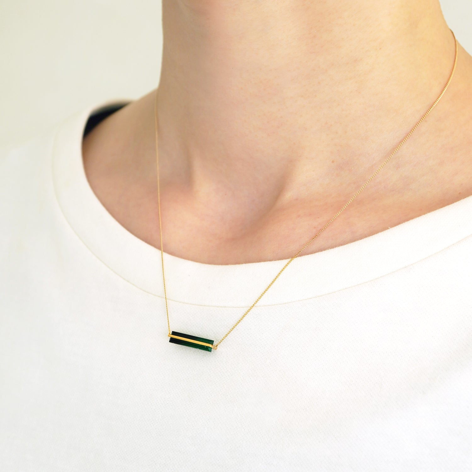BAND NECKLACE TOURMALINE #2729