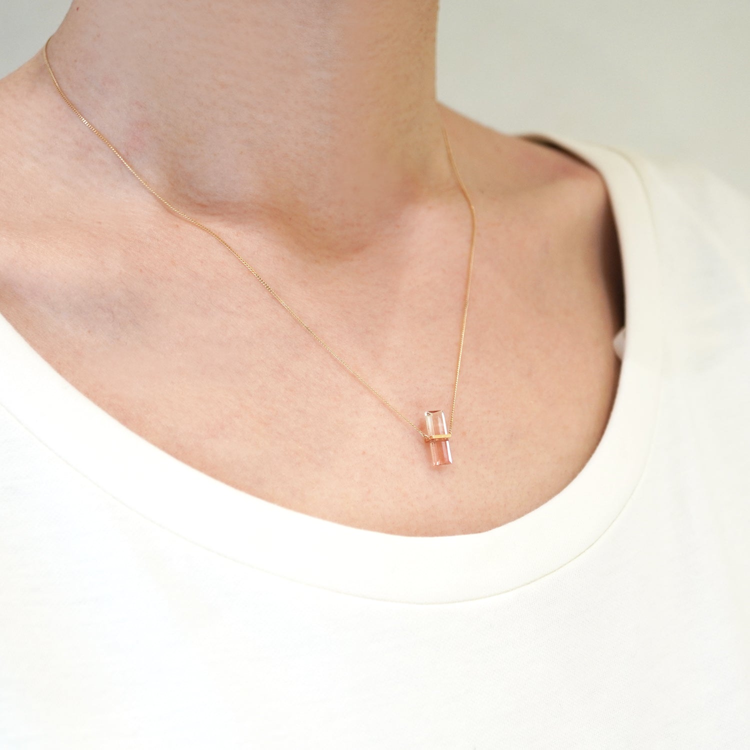 BAND NECKLACE TOURMALINE #2407