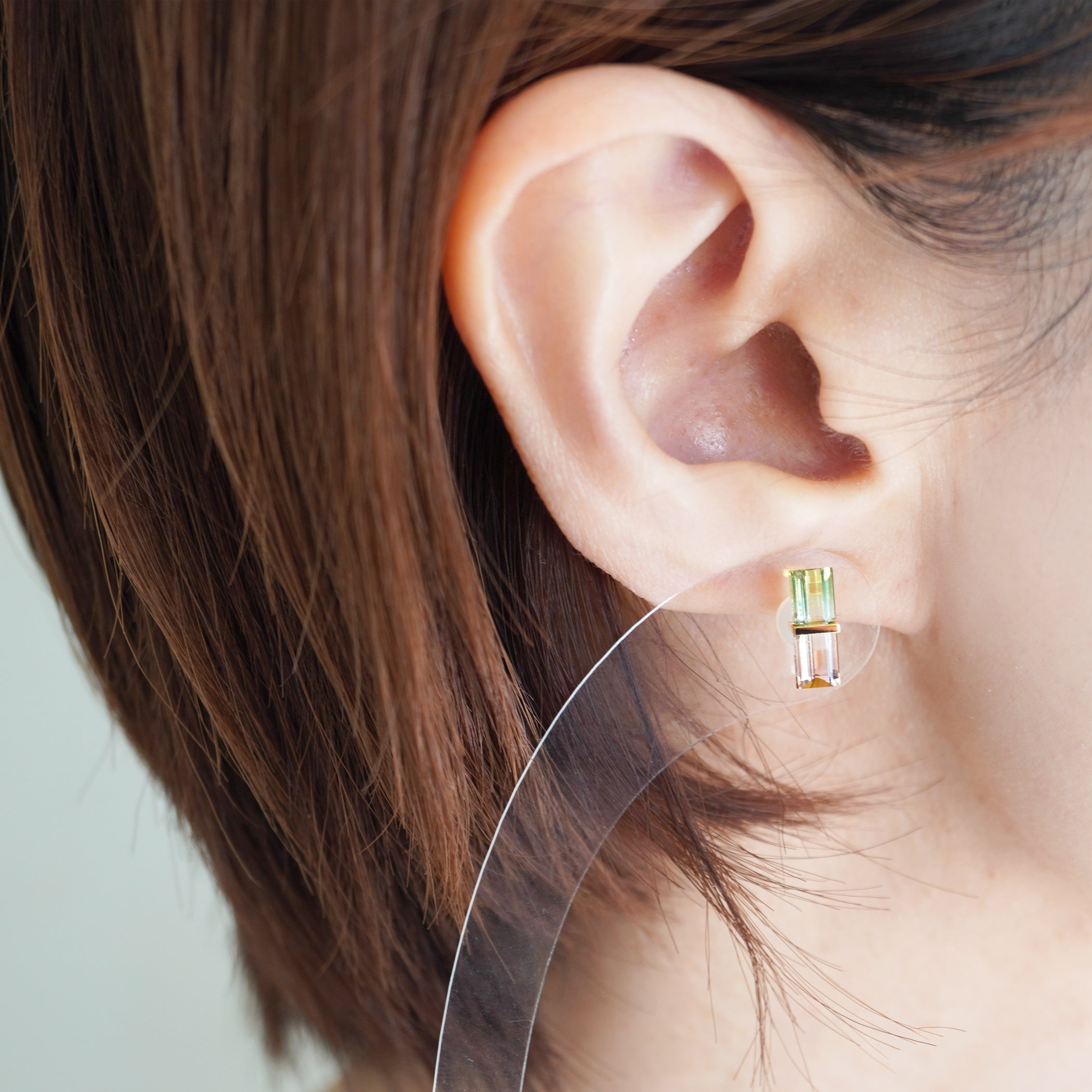 BAND EARRINGS TOURMALINE #2912