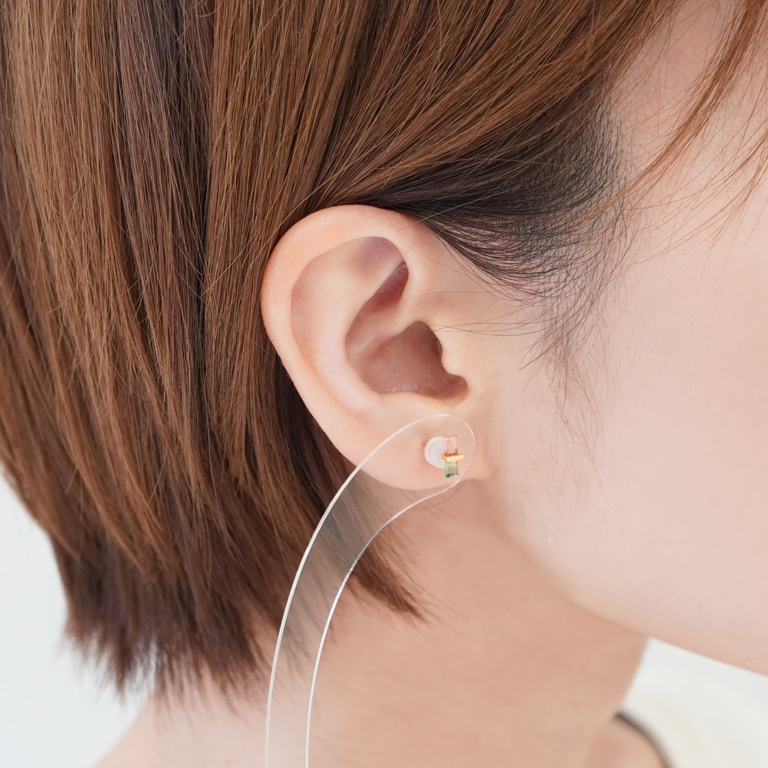 BAND EARRINGS TOURMALINE #2410