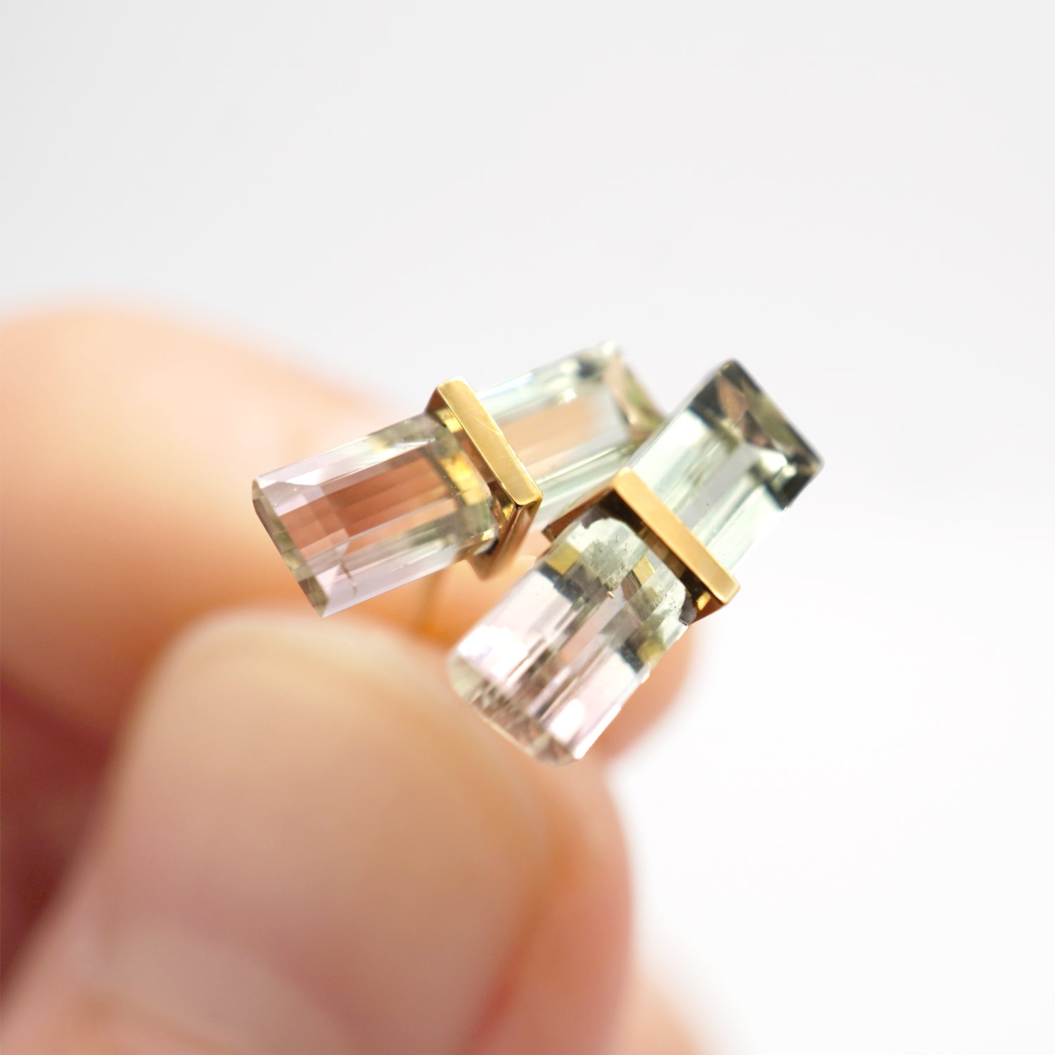 BAND EARRINGS TOURMALINE #2342