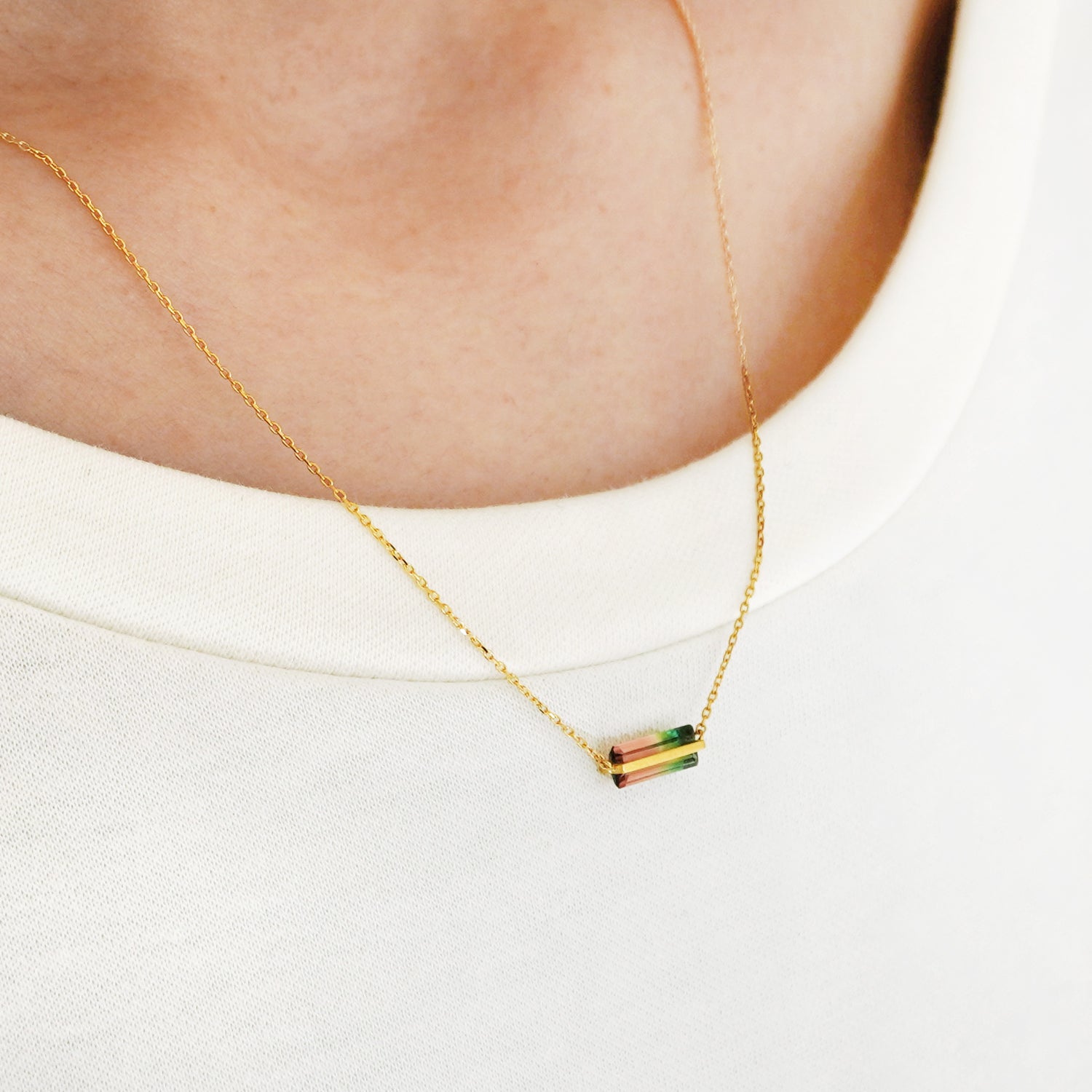 BAND NECKLACE TOURMALINE #2400