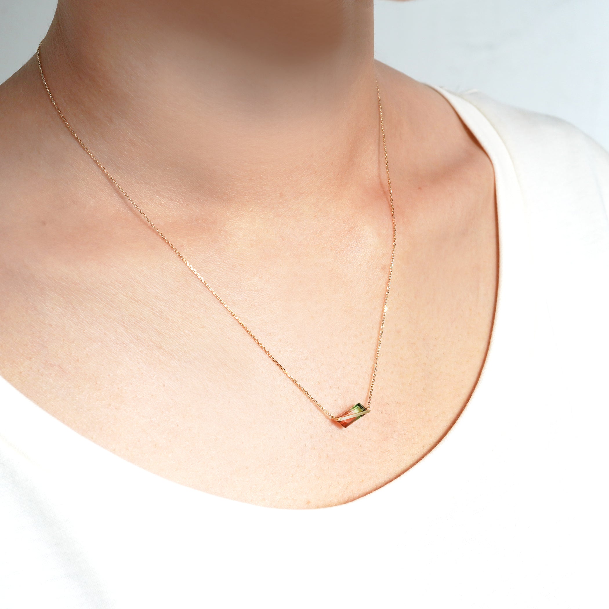 BAND NECKLACE TOURMALINE #2296