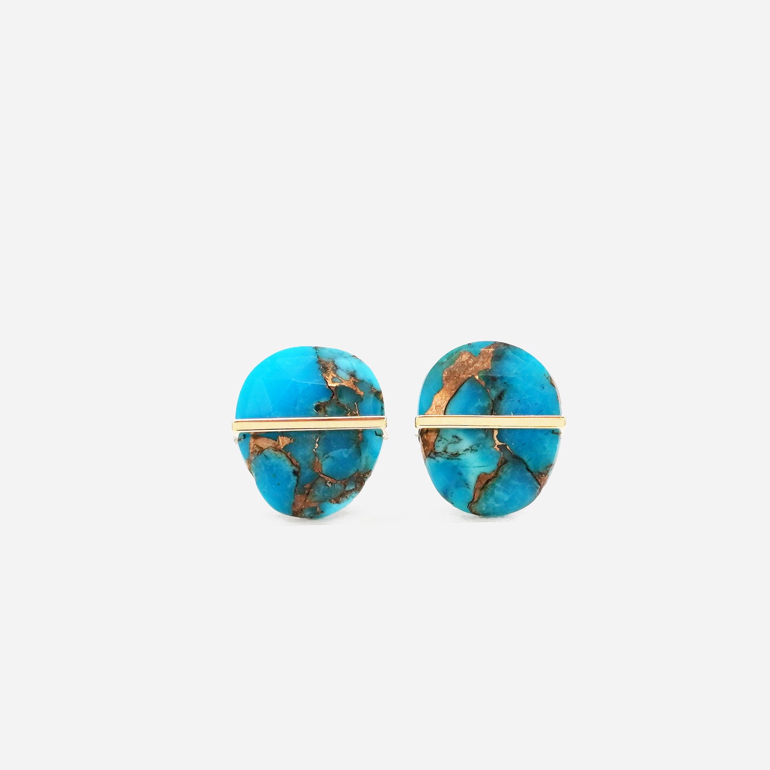 BAND EARRING TURQUISE #2777
