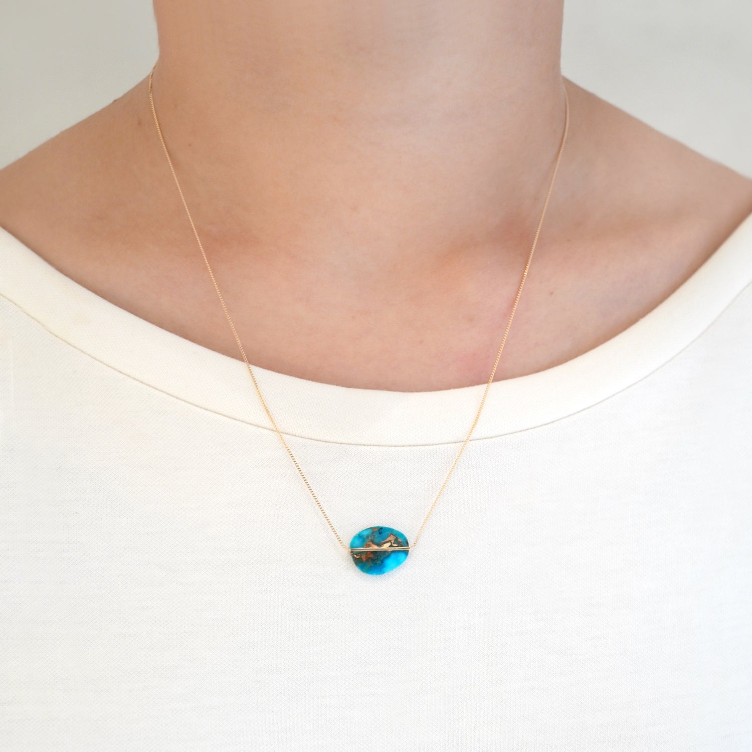 BAND NECKLACE TURQUISE #2790
