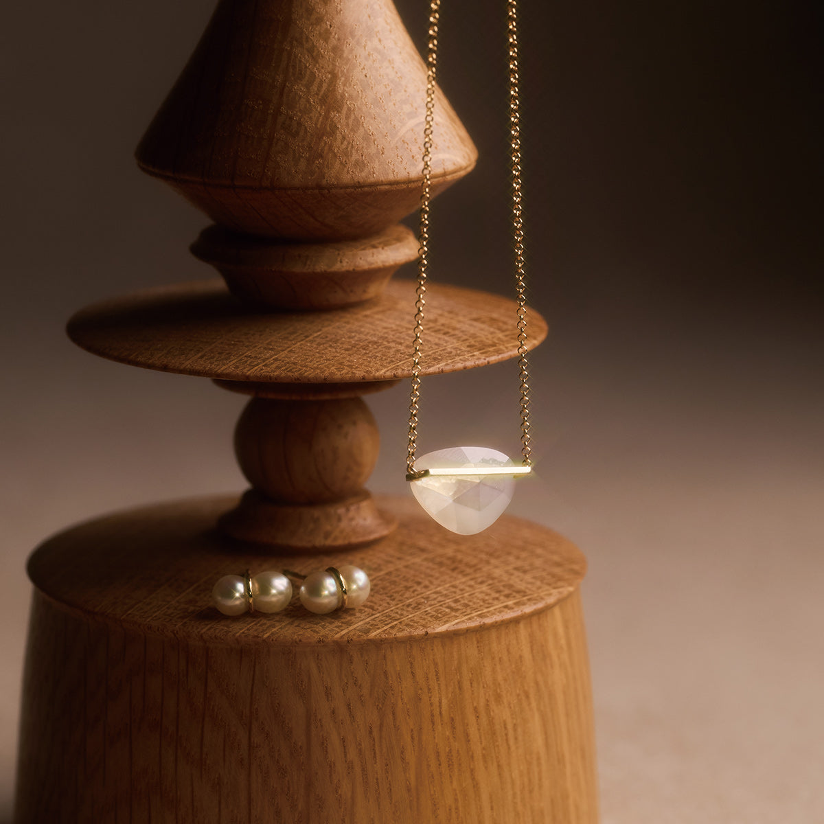 [数量限定] TWIN PEARL EARRING S & BAND NECKLACE MOP