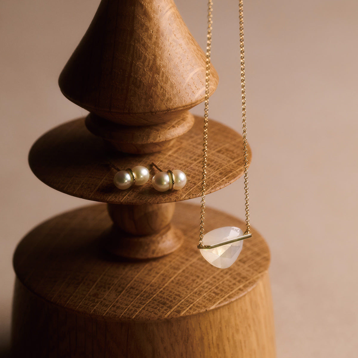 [数量限定] TWIN PEARL EARRING S & BAND NECKLACE MOP