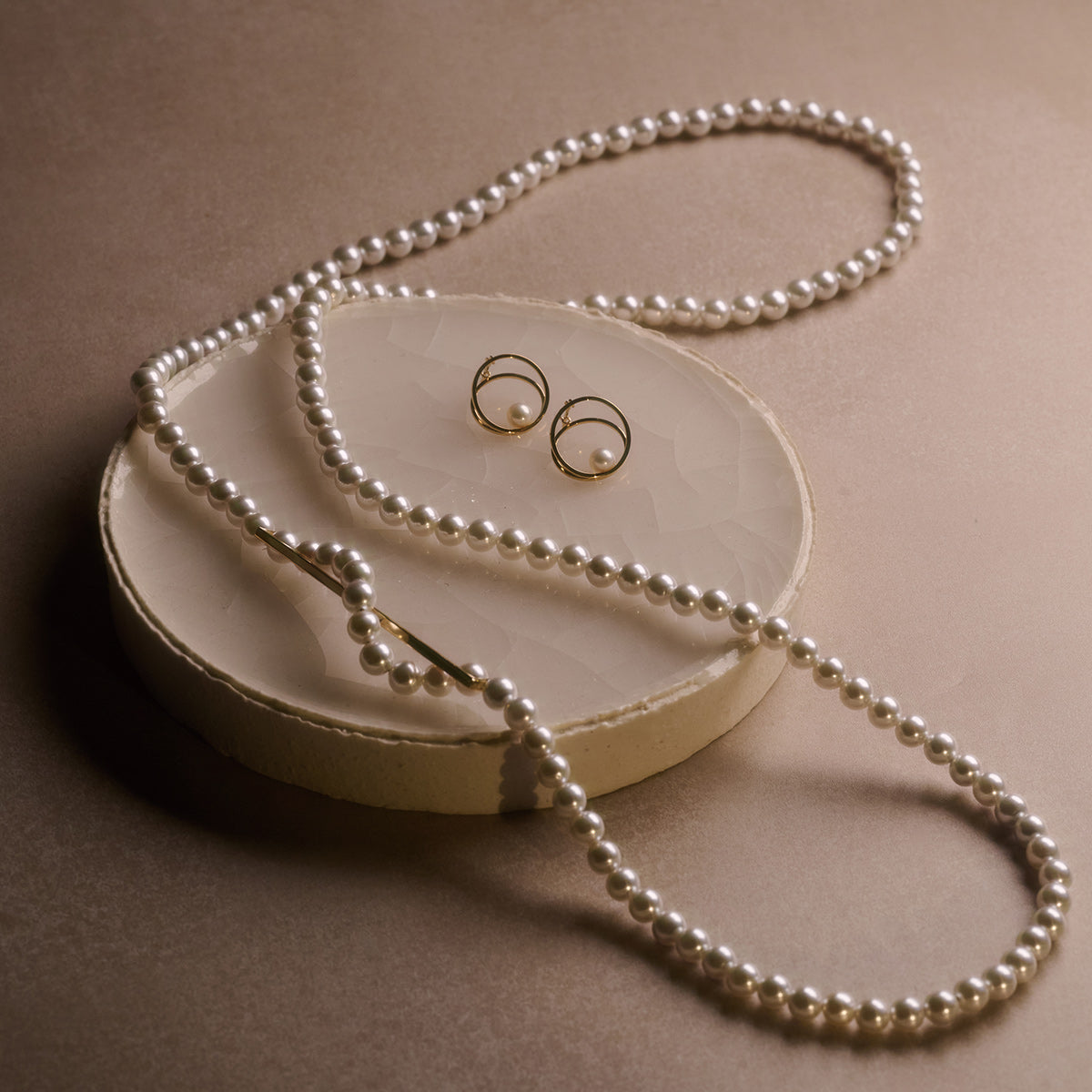 [数量限定] CLIP PEARL EARRING S & ATTACHMENT NECKLACE