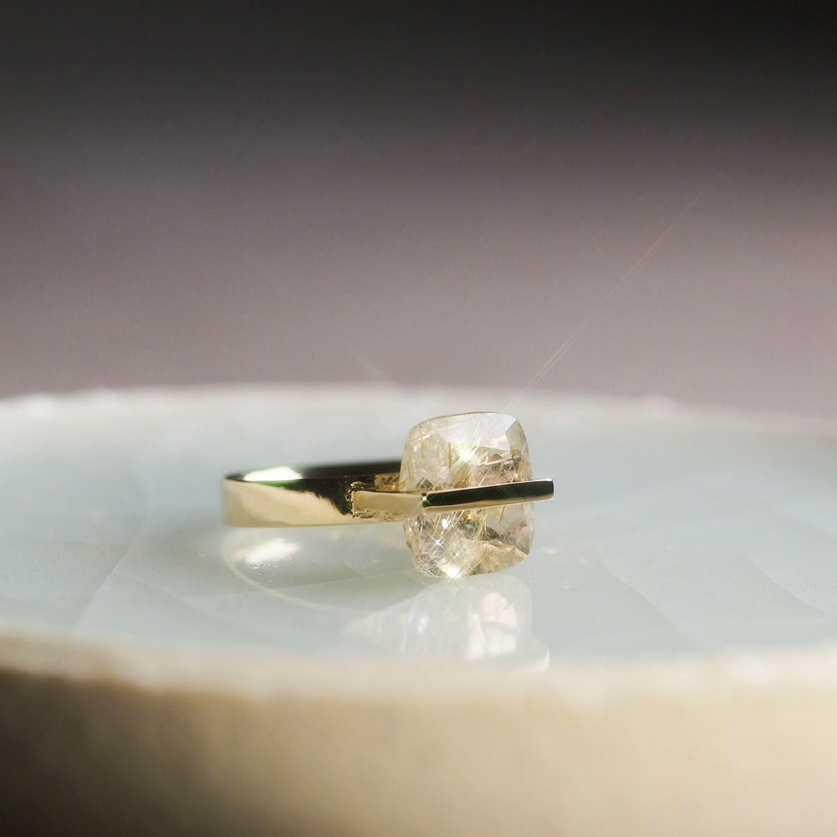 BAND RING RUTIL QUARTZ#4016