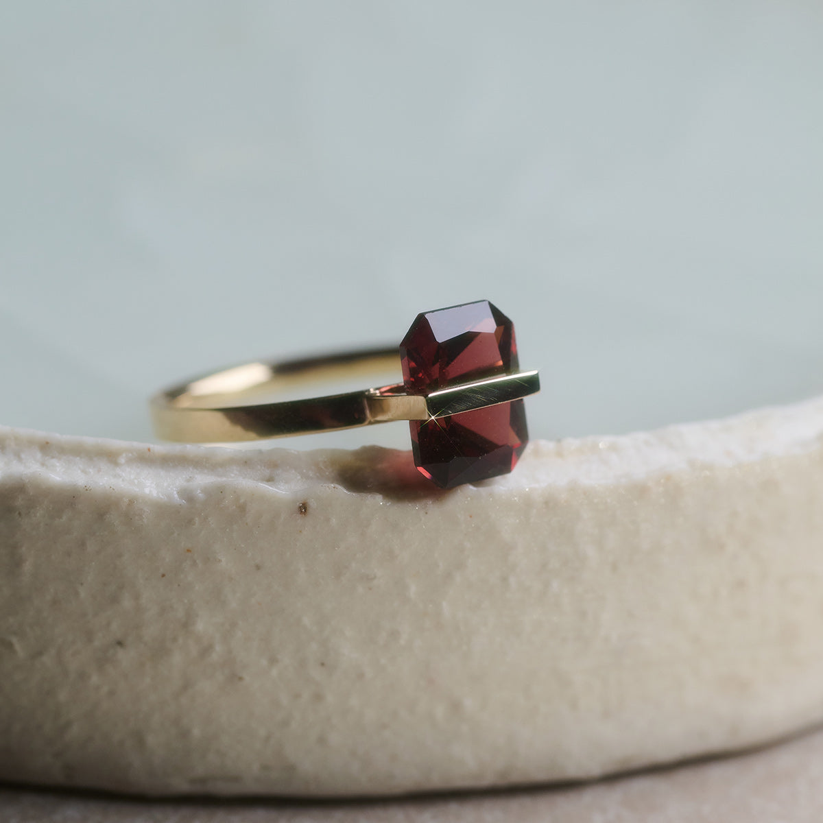 BAND RING GARNET#3882