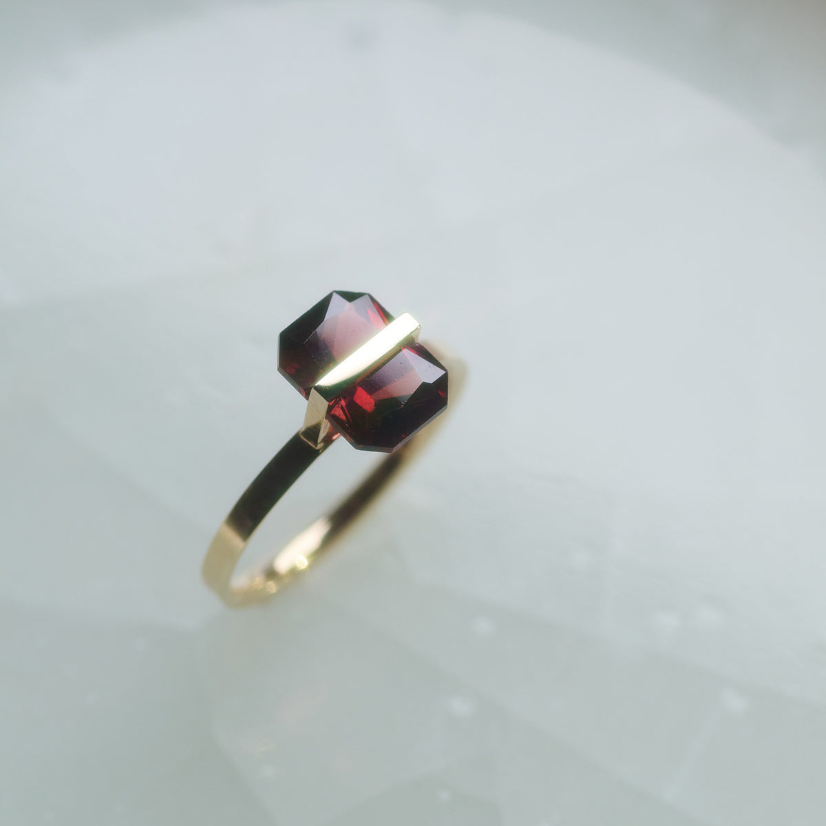 BAND RING GARNET#3882