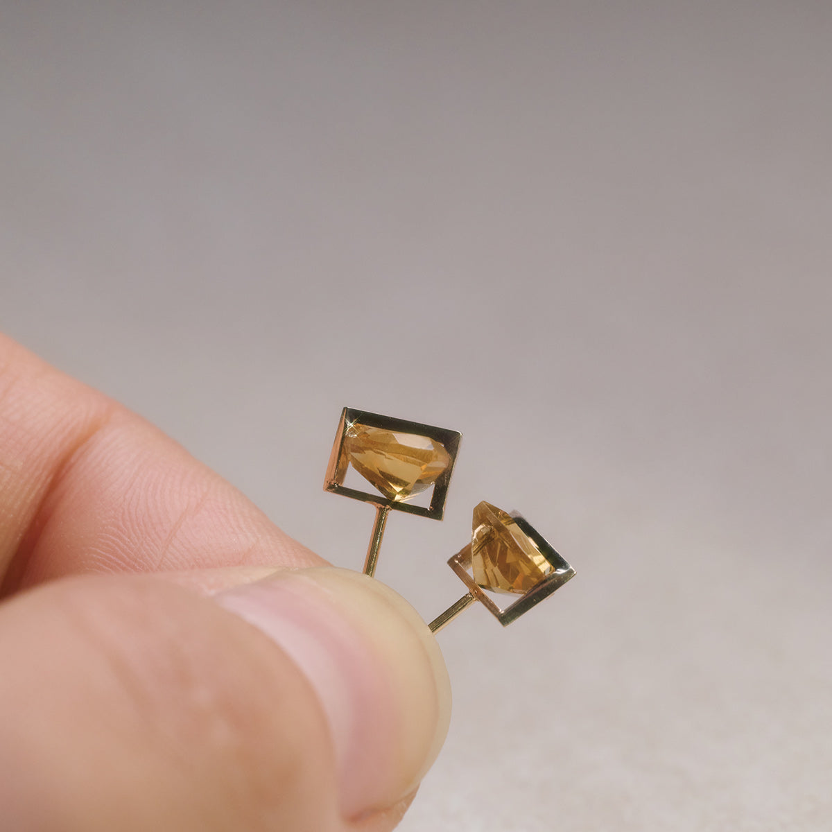 BAND EARRINGS CITRIN #4027