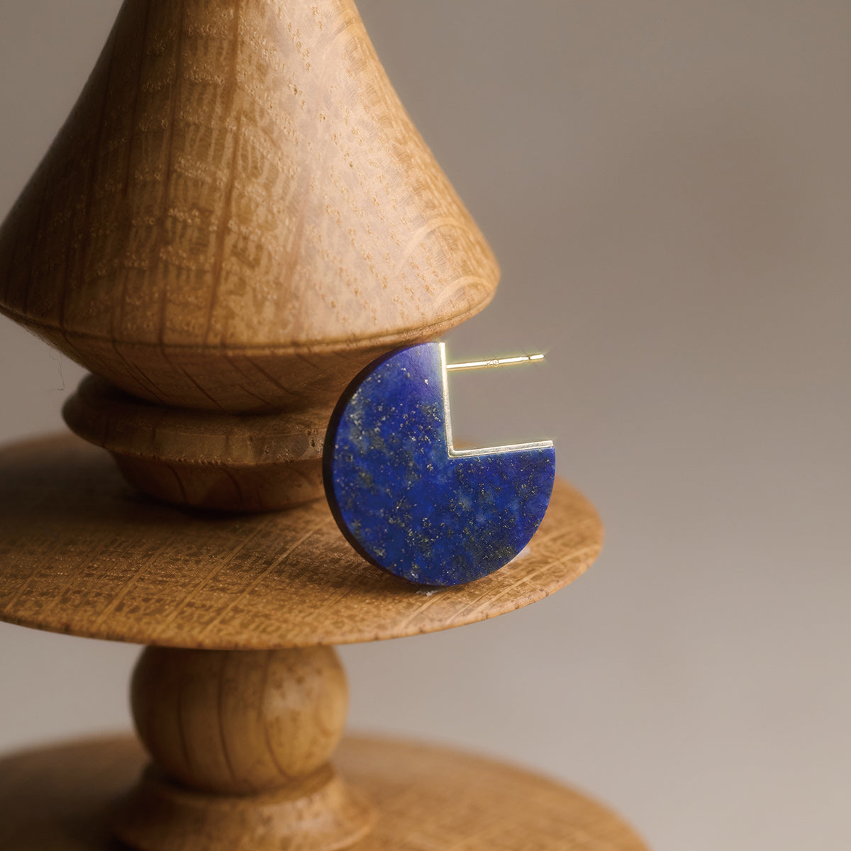 SLICE MINI EARRINGS SINGLE LAPISLAZURI #4040