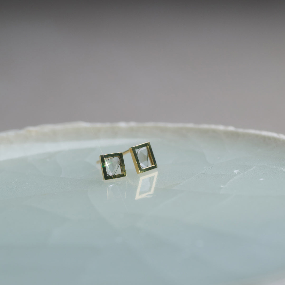 FRAME DIAMOND EARRING #3520