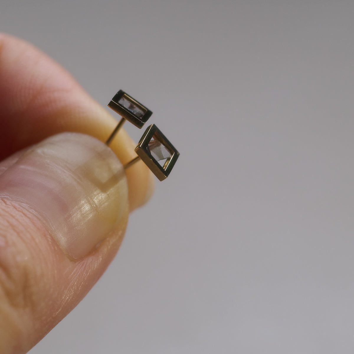 FRAME DIAMOND EARRING #3520